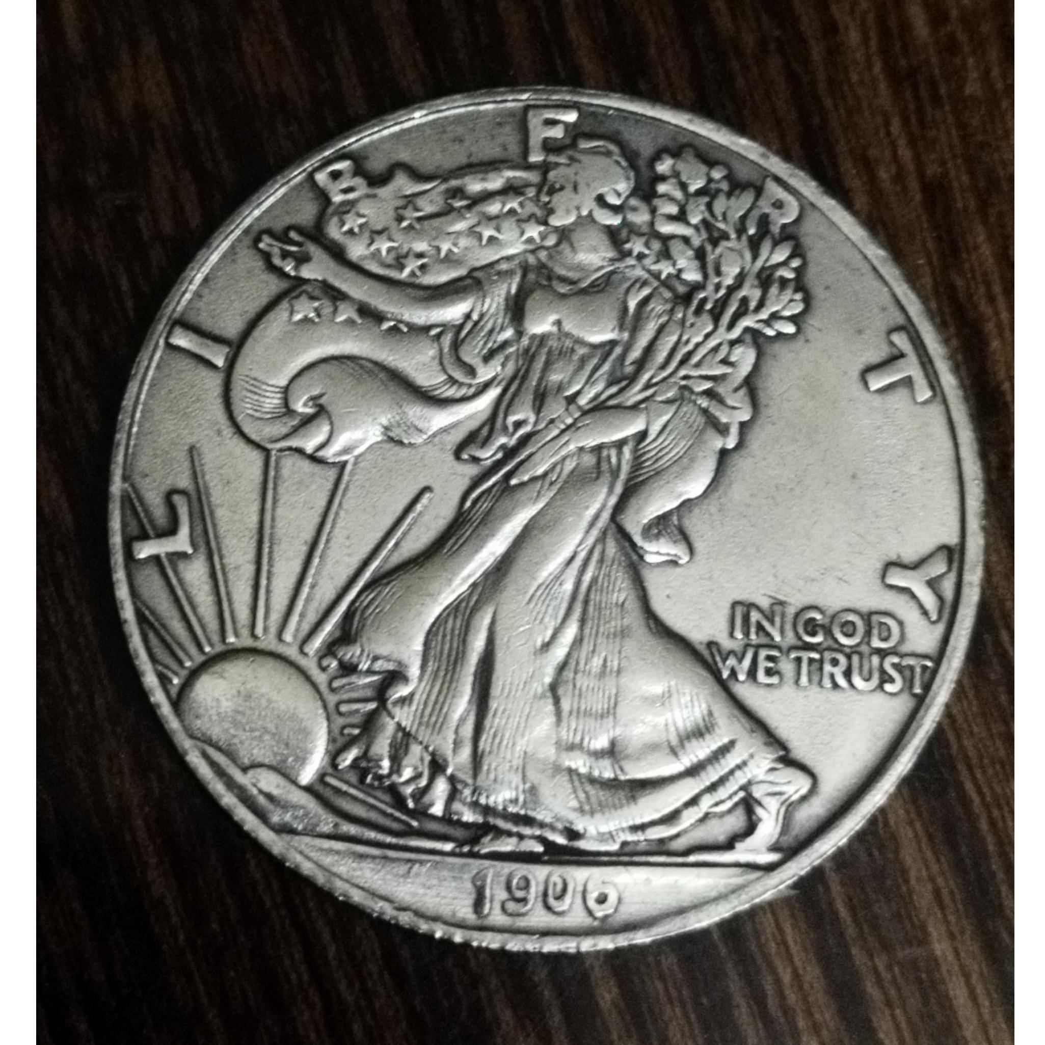 سکه روکش نقره کشور آمریکا با تاریخ 1900 ضرب دوم