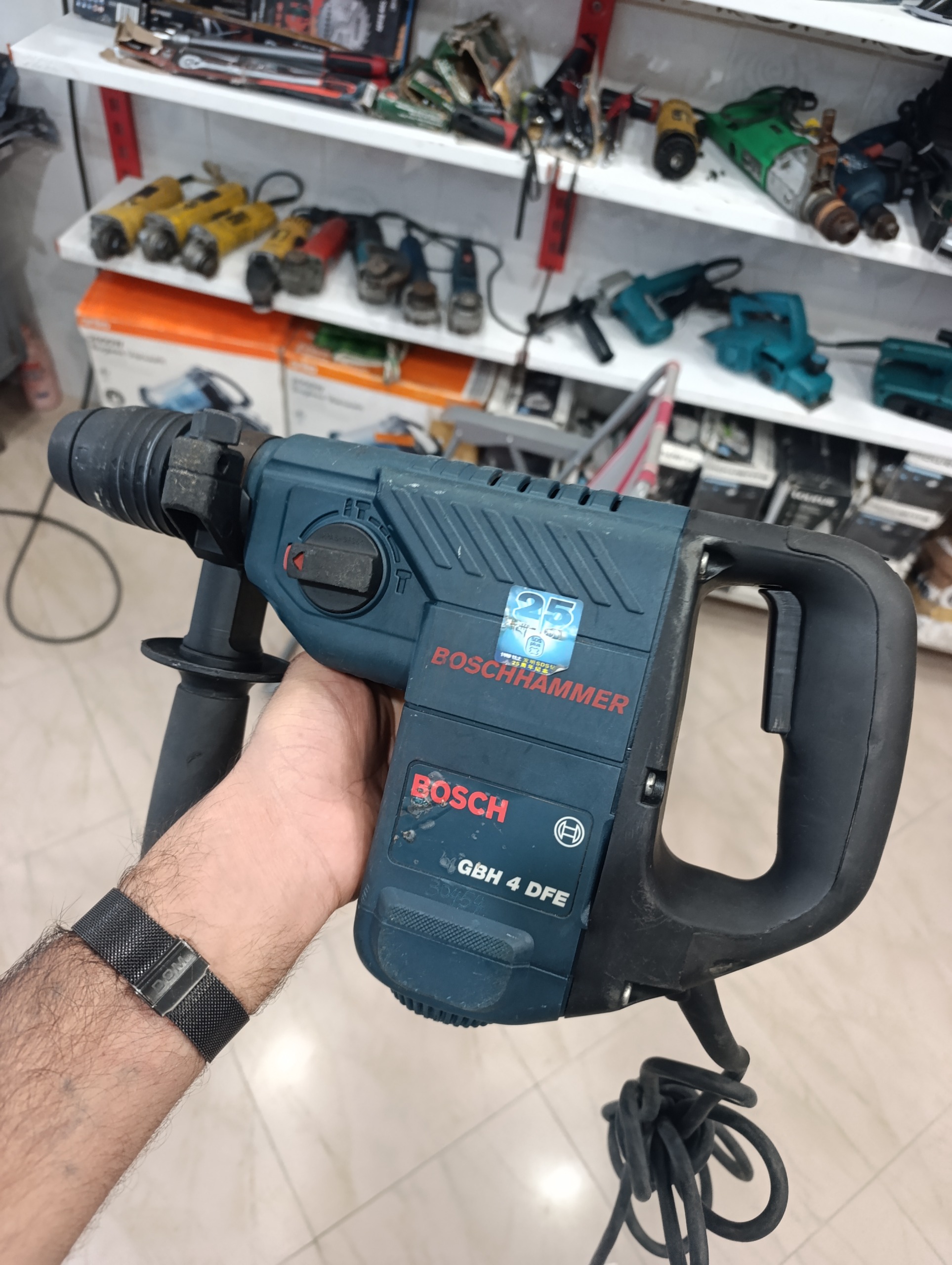 دریل چکشی سه کاره بوش GBH 4 DFE استوک در حد