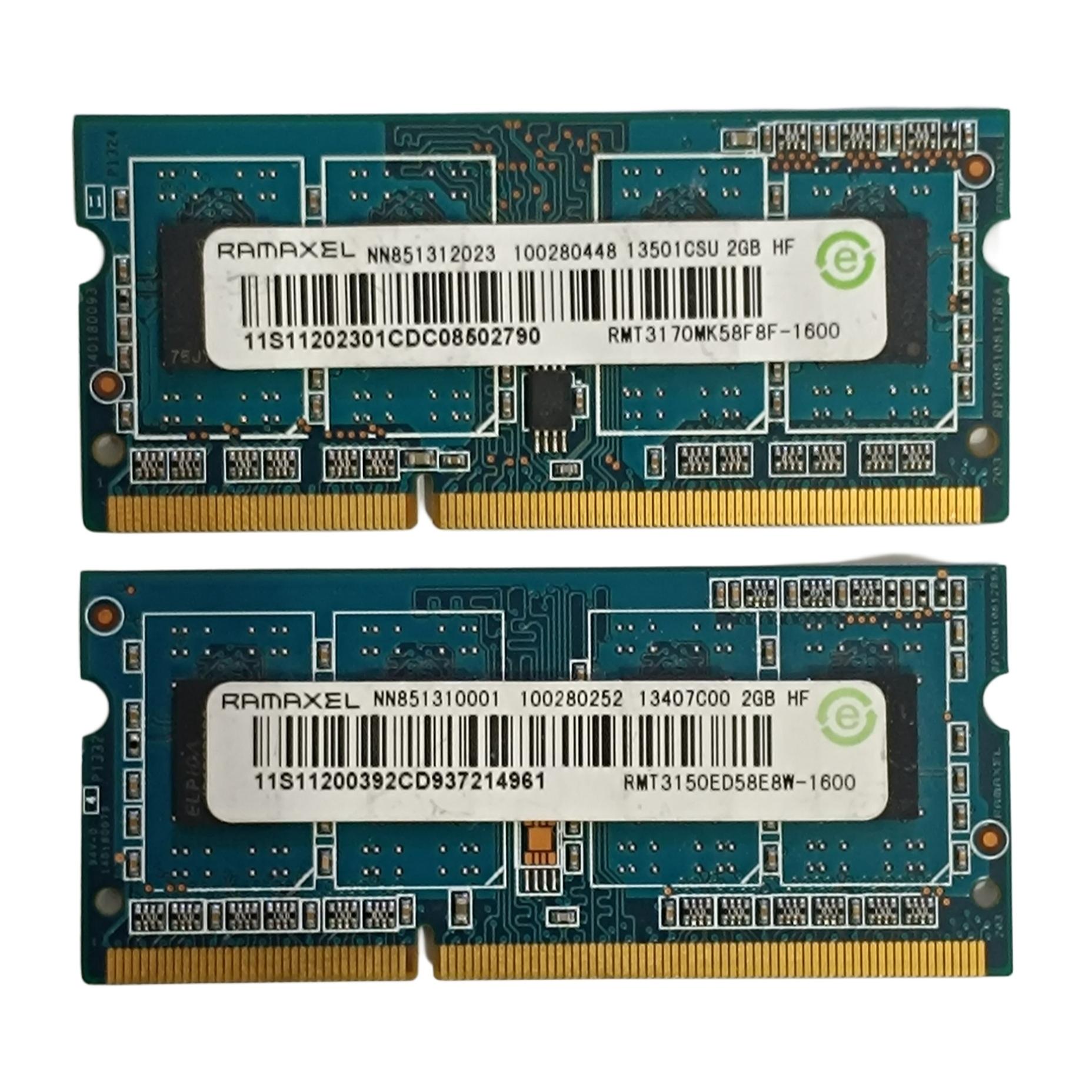 رم لپ تاپ 2 عدد 2GB DDR3