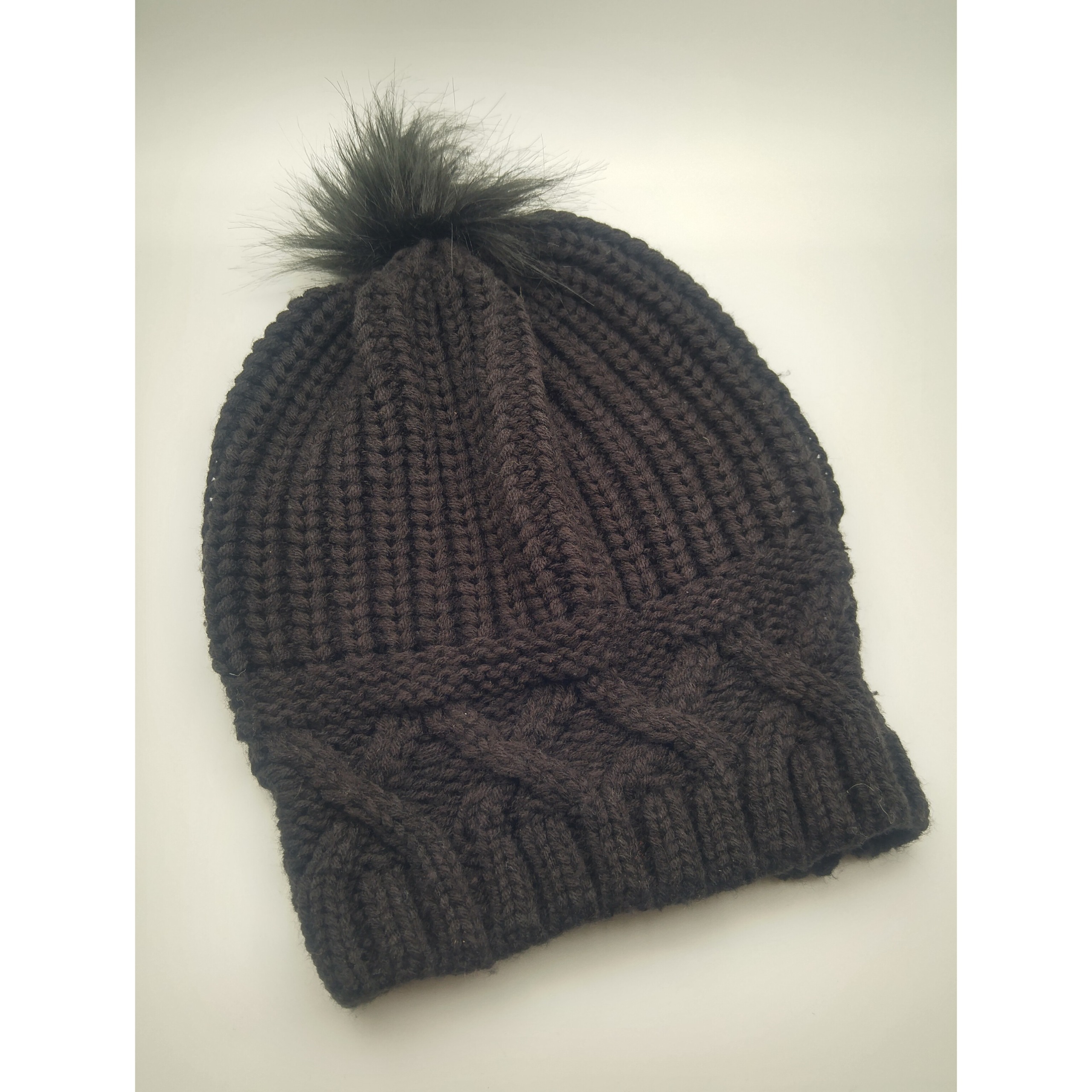 کلاه بلند بافتنی زنانه تک پوم