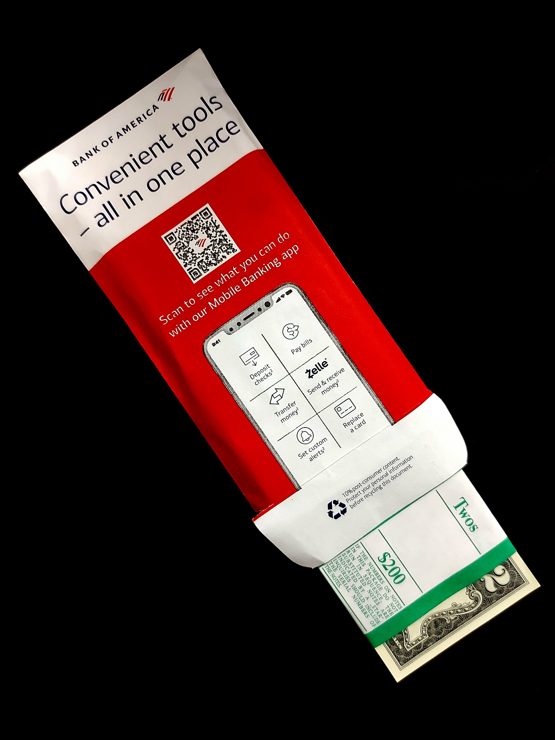 24 برگ 2 دلاری سریالی بانکی