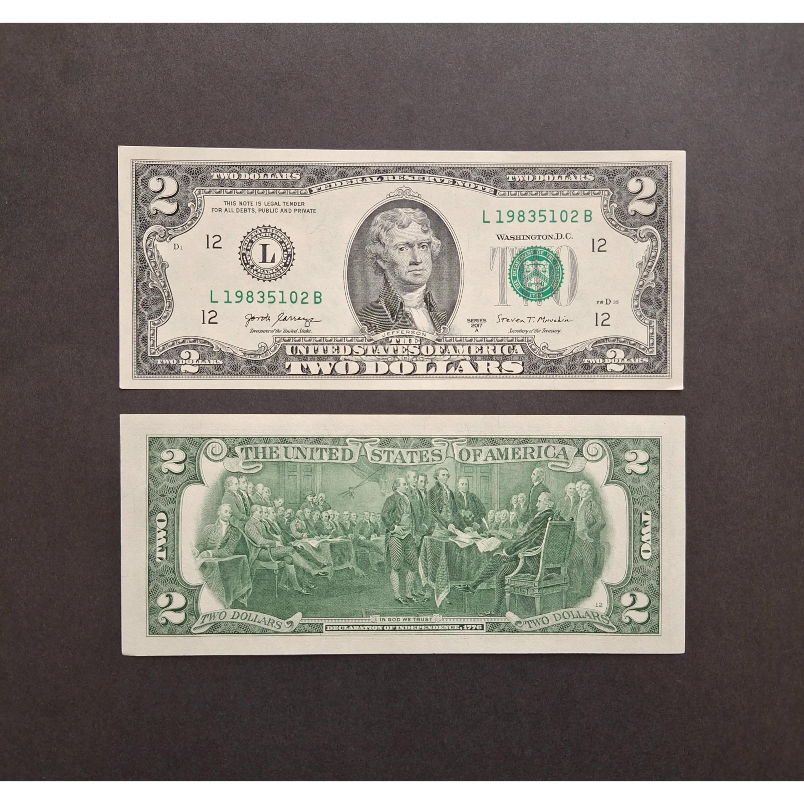 2 دلاری جفت سریالی بانکی