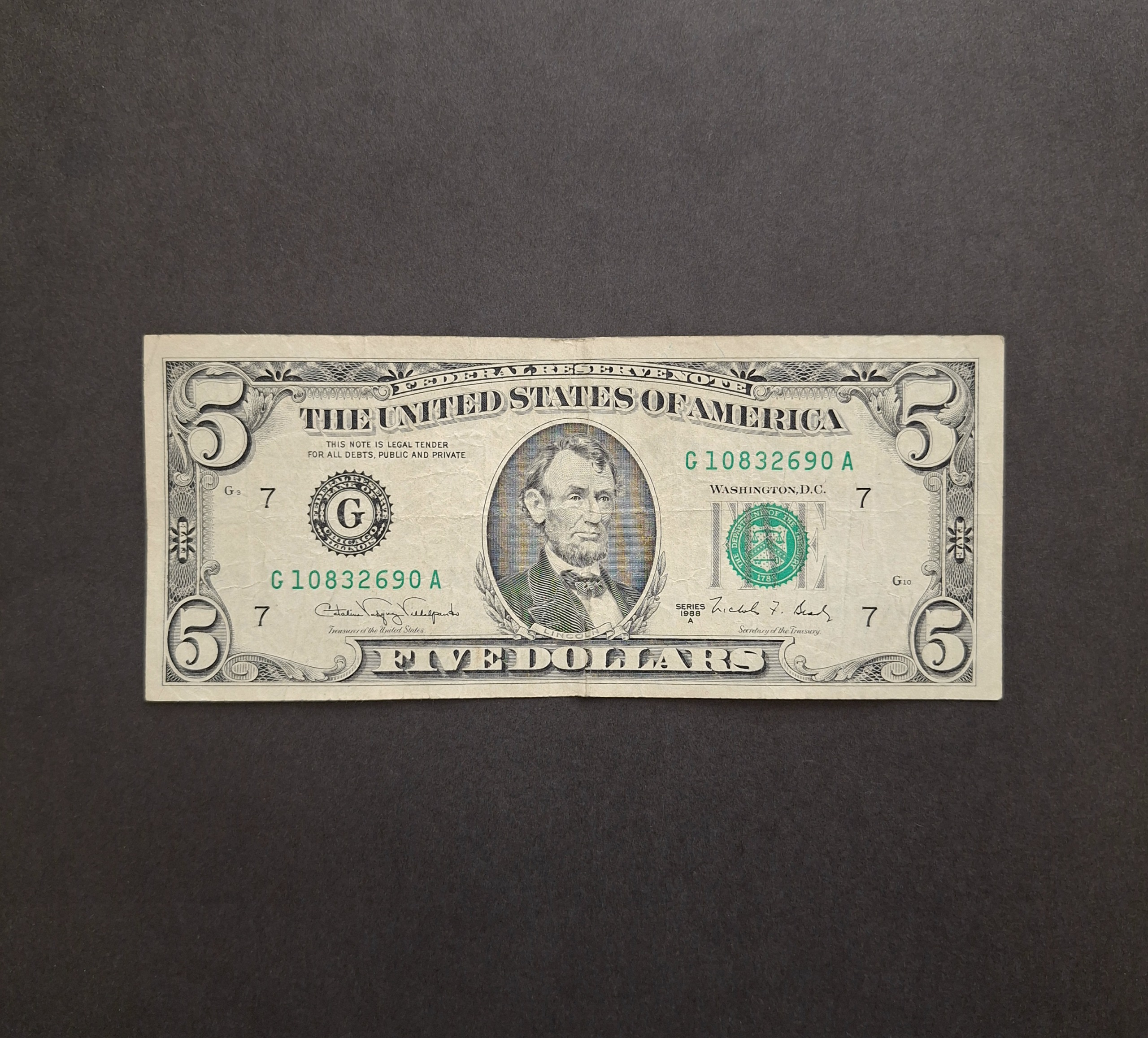 5 دلاری کله کوچیک سریال G10832690A