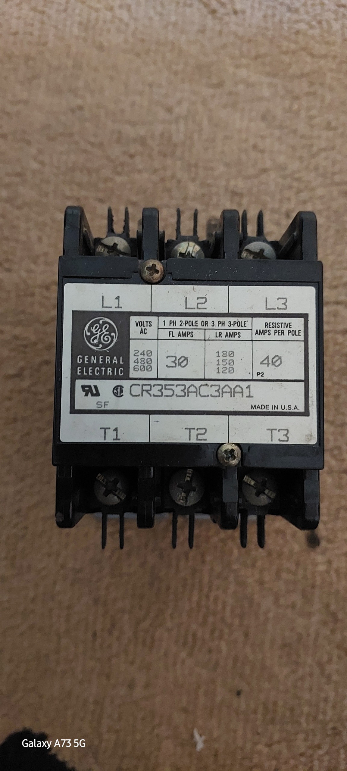 کنتاکتور جنرال الکتریک آمریکایی