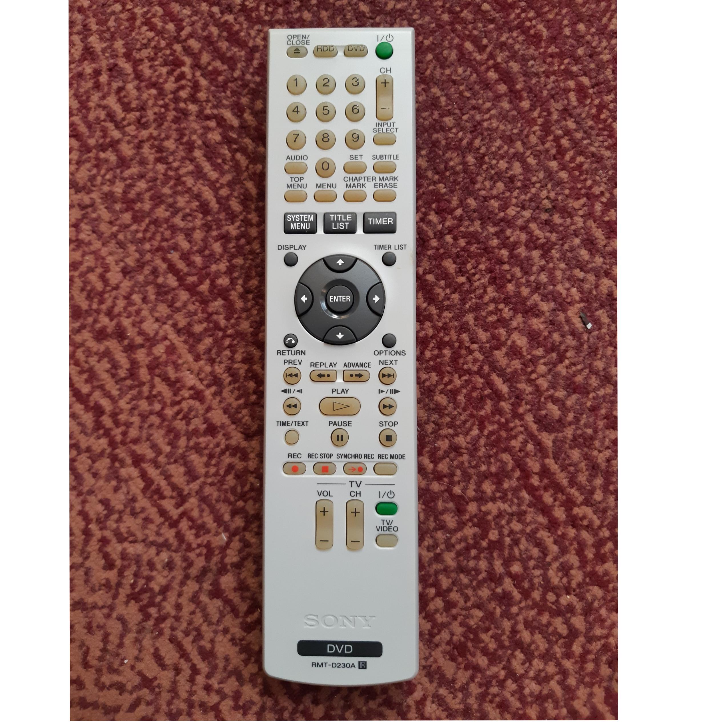 کنترل دی وی دی رکوردر هارد دار سونی