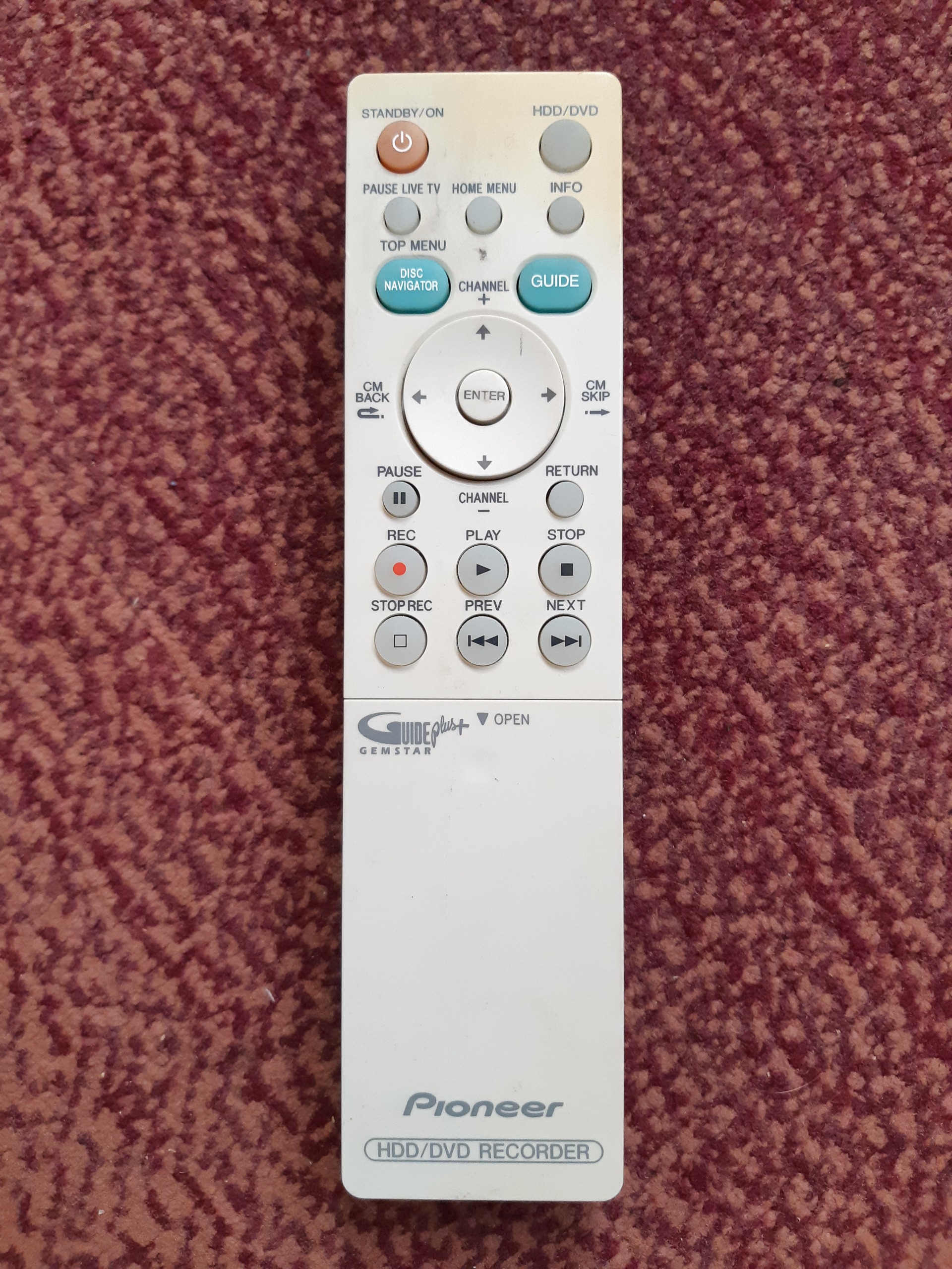 کنترل دی وی دی رکوردر پایونیر سفید