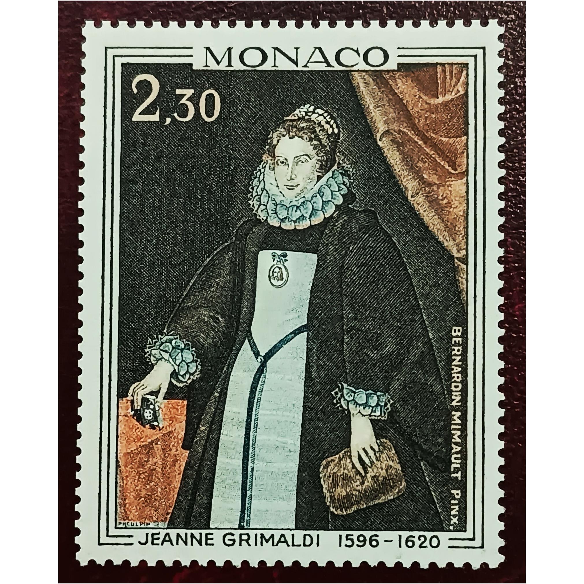 تمبر موناکو مهر نخورده