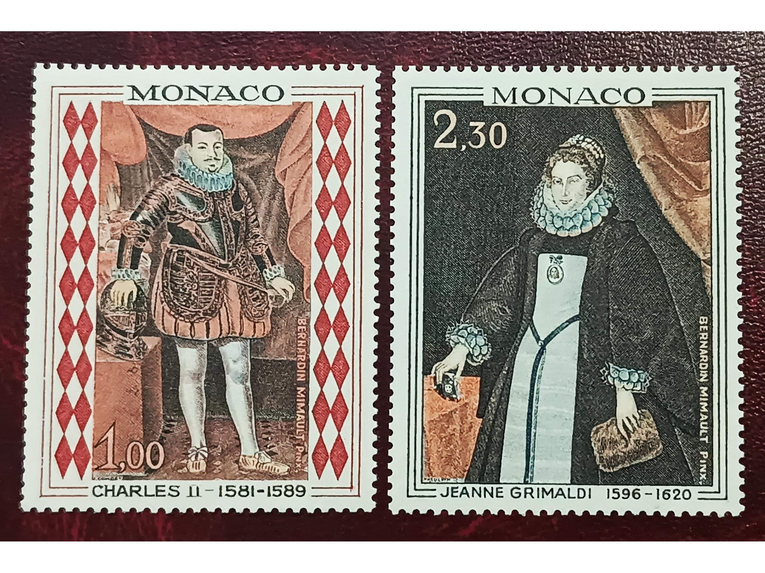 تمبر موناکو مهر نخورده