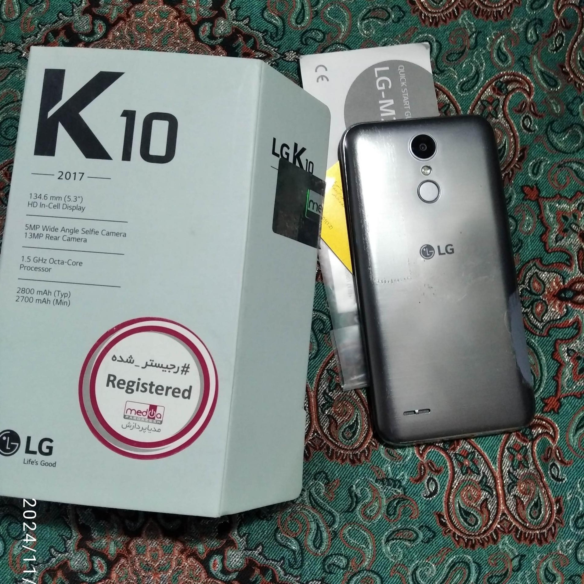گوشی موبایل LG-k10هارد سوخته