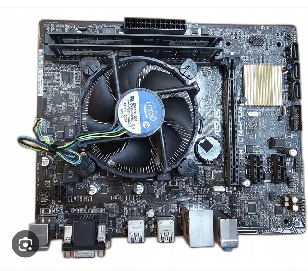 مادربورد h110 asus d3 /g4400/8gb