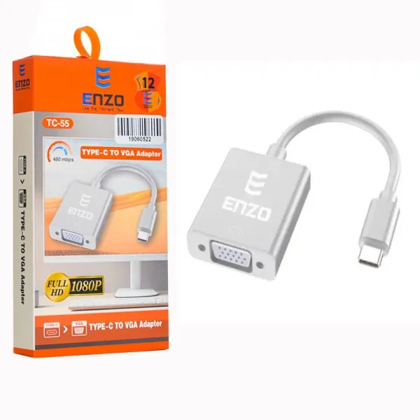 تبدیل Type-C به VGA انزو مدل TC-55