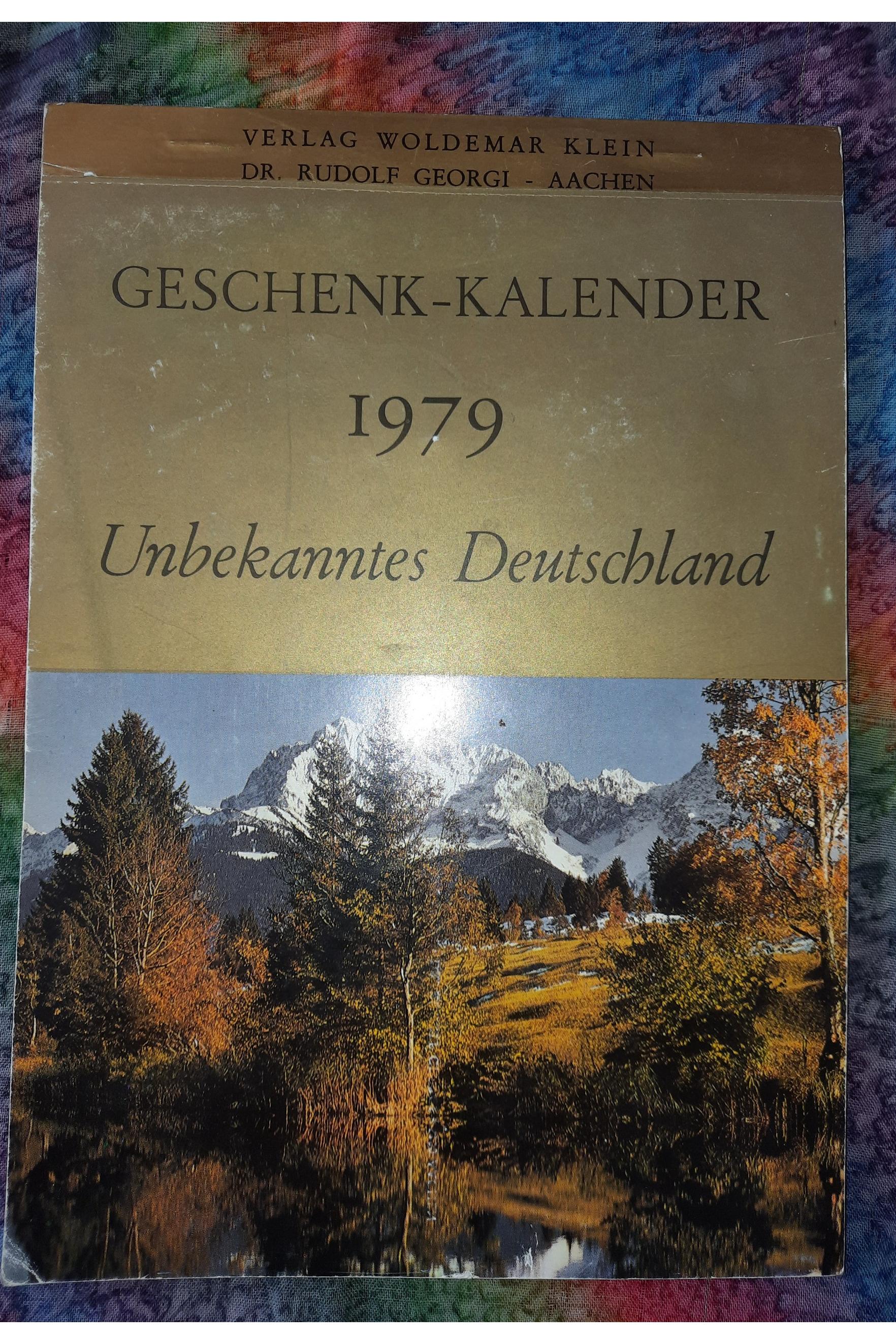 تقویم دیواری آلمان ناشناخته/چاپ1979آلمان/
