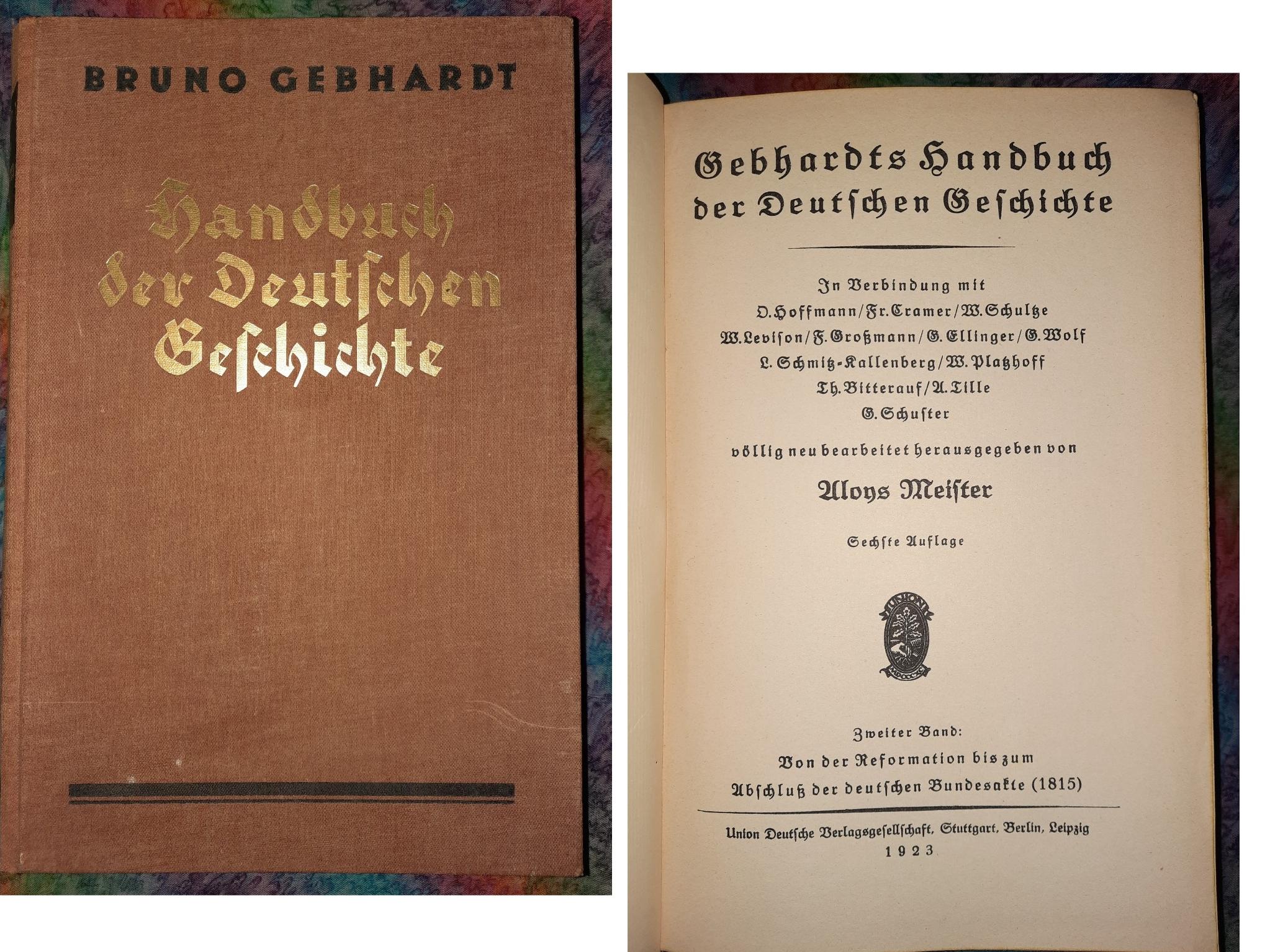 کتاب نایاب دستنامه تاریخ آلمان گبهارت/چاپ1923/