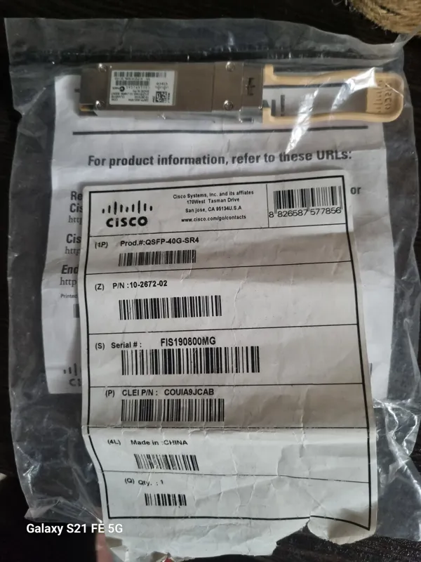 ماژول شبکه سیسکو Qsfp_40g_sr4