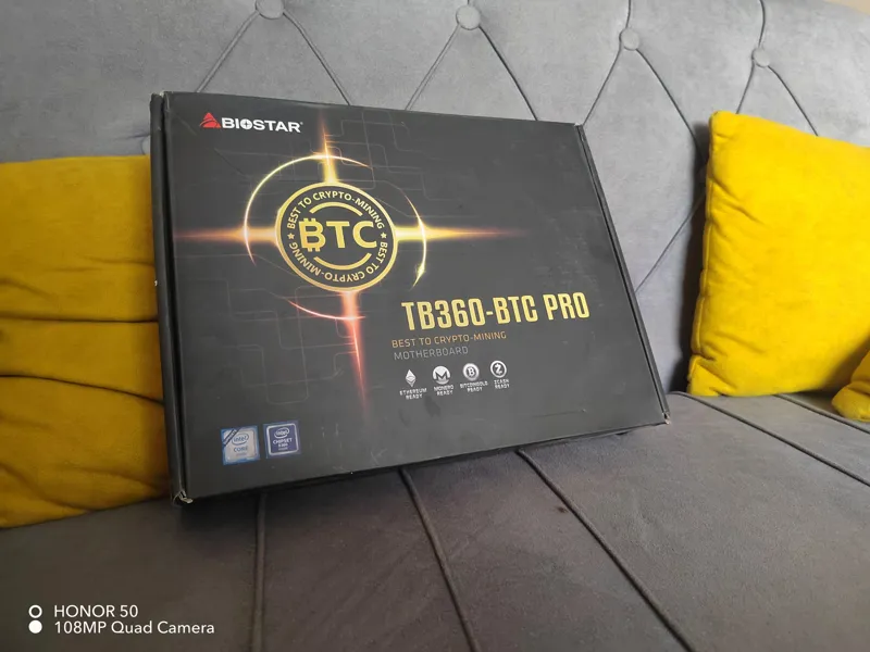 مادربرد tb 360 بایوستار نسل 8 و 9 در حد با کارتن