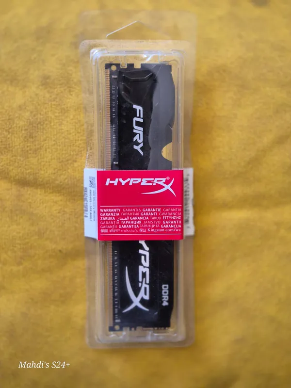 رم 4 گیگابایت کینگستون hyper x هیت سینک دار
