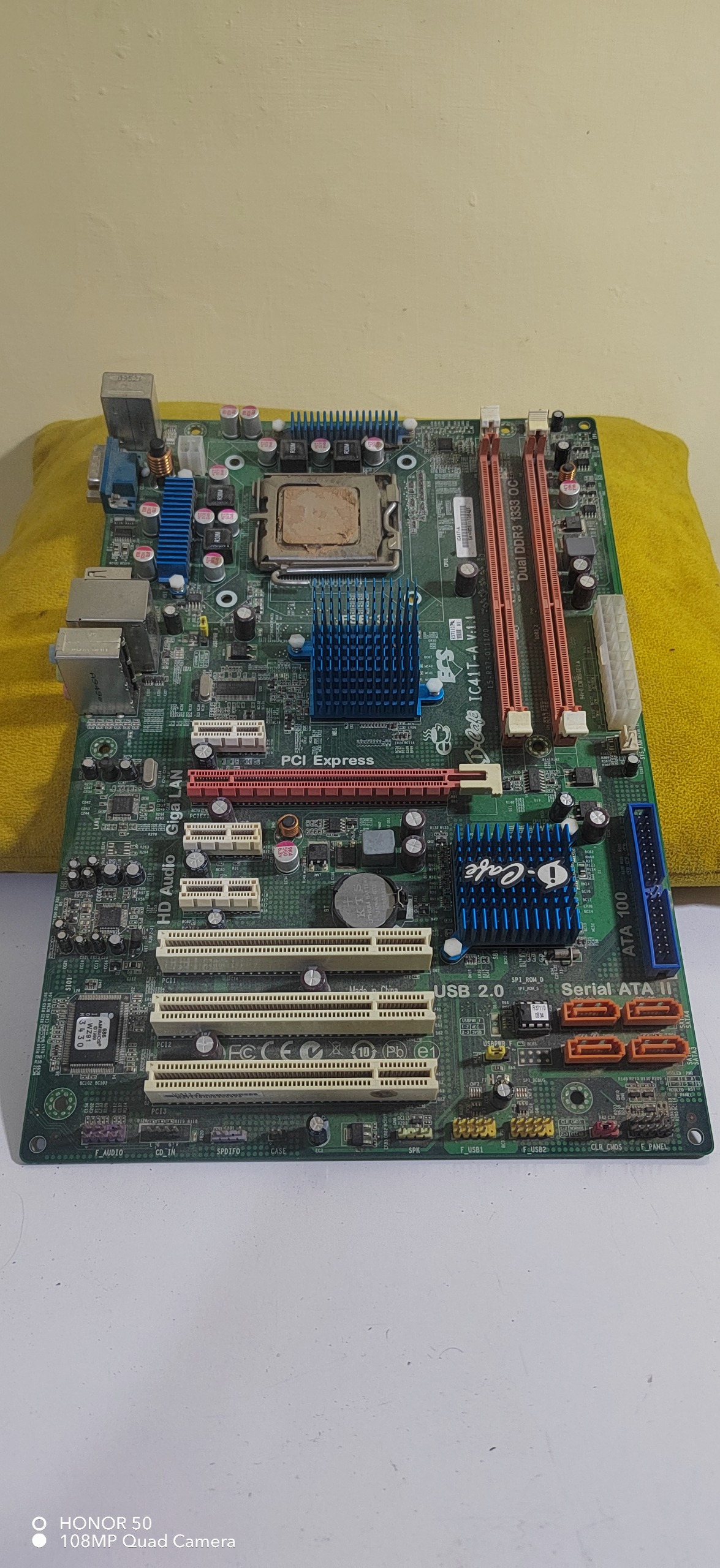 مادربرد g41 الایت گروپ همراه با سی پی یو