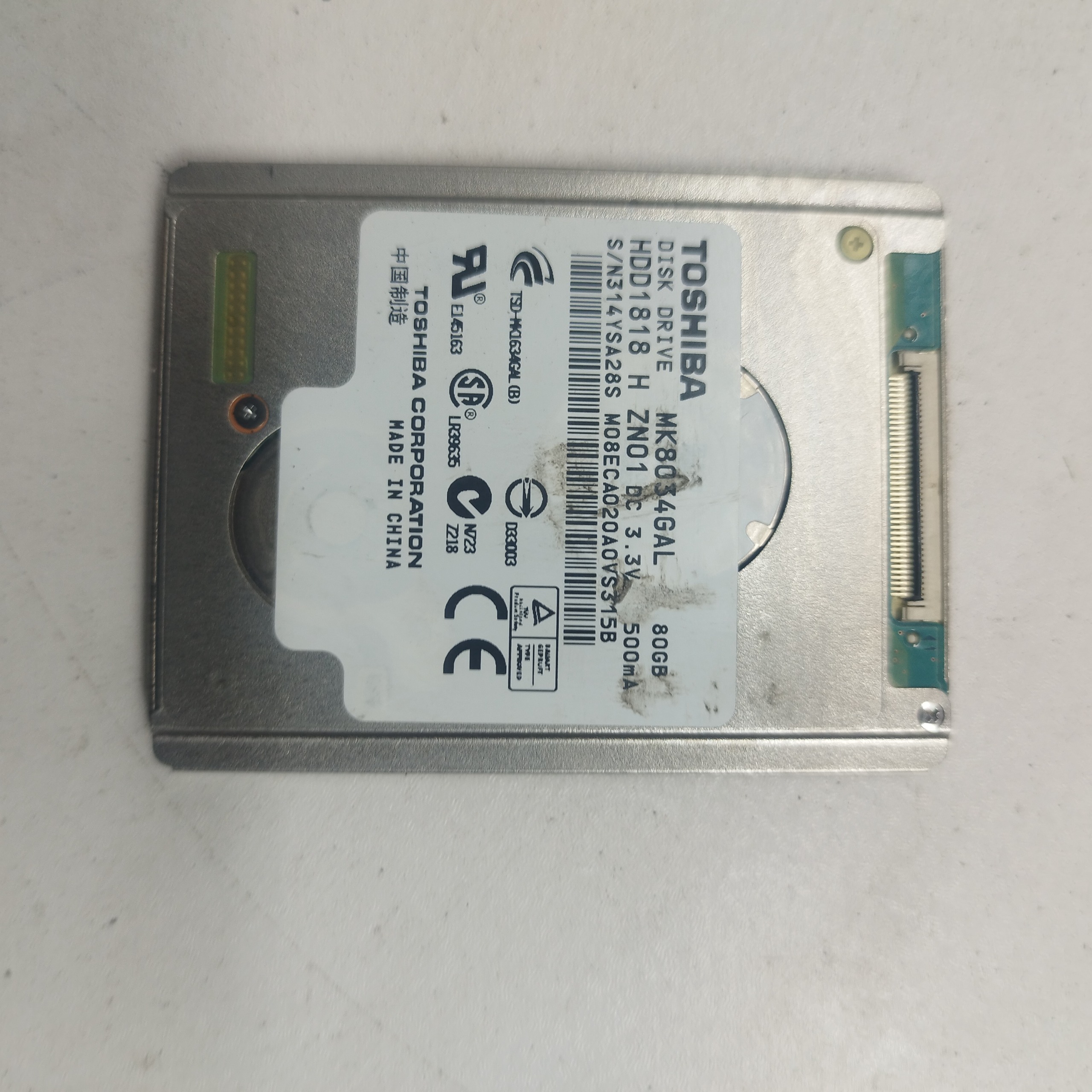 میکرو هارد توشیبا 80g