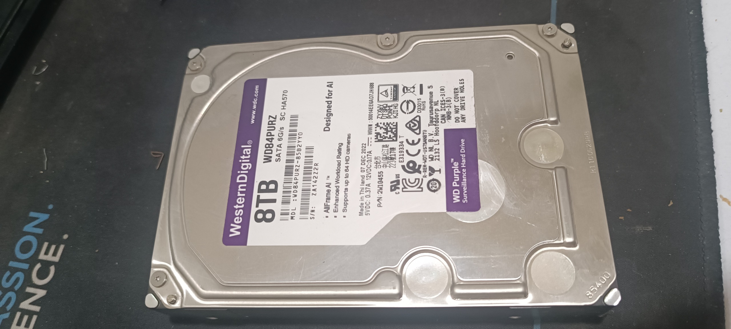 هارد 8ترابایت وسترن دیجیتال بنفش