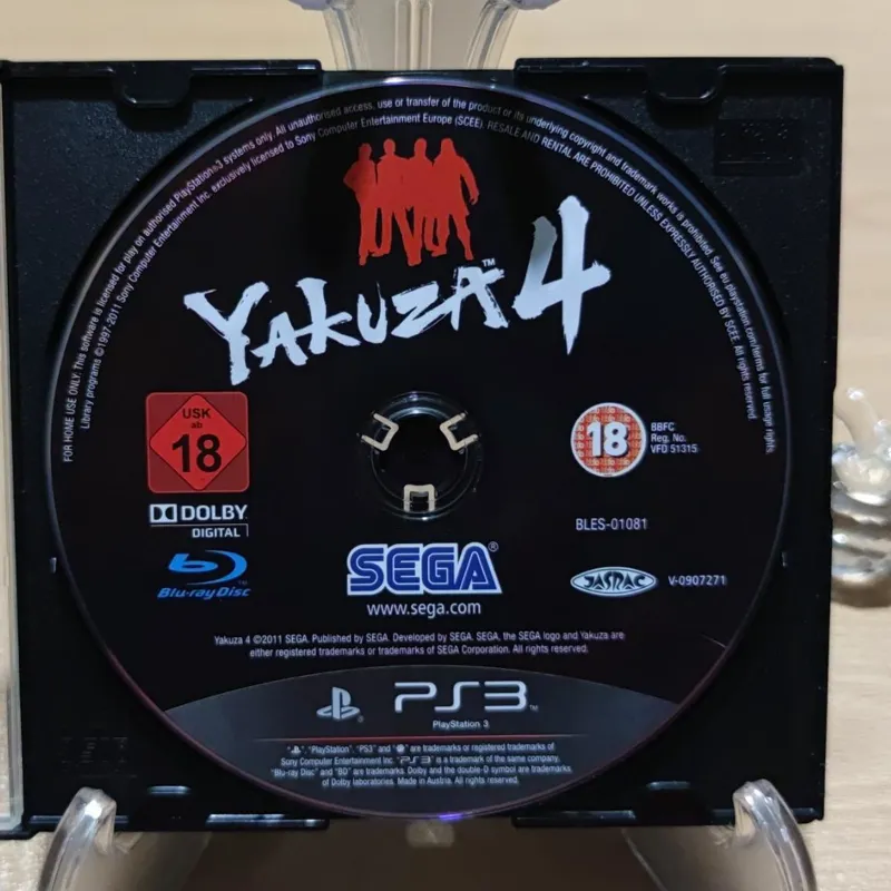 بازی PS3 Yakuza 4 بسیار نایاب و ارزشمند