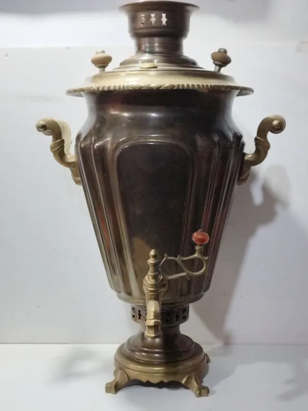 سماور زغالی گلدانی قدیمی 1900 تا1950