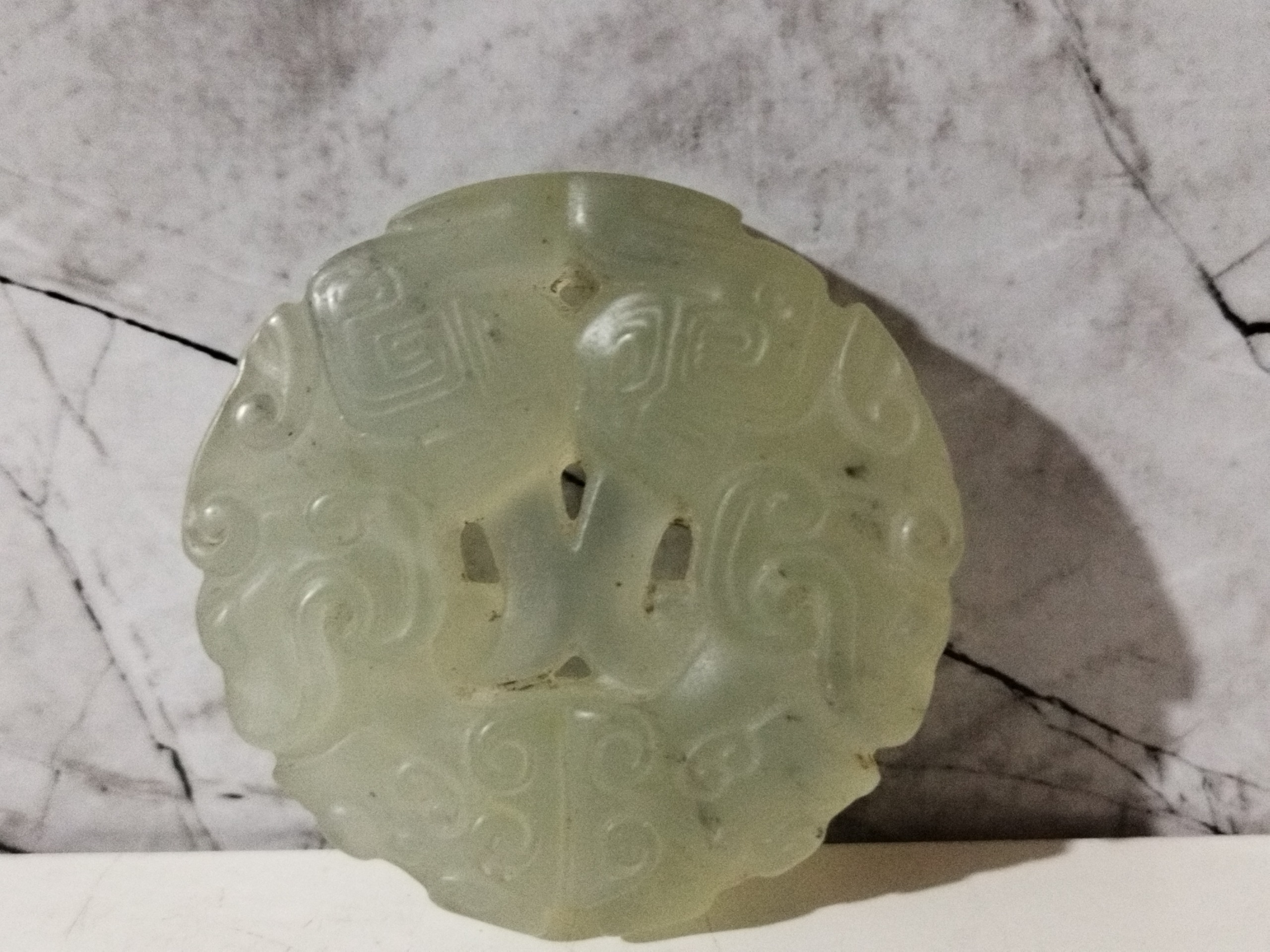 آویز گردنبند یشم قدیمی بینظیر