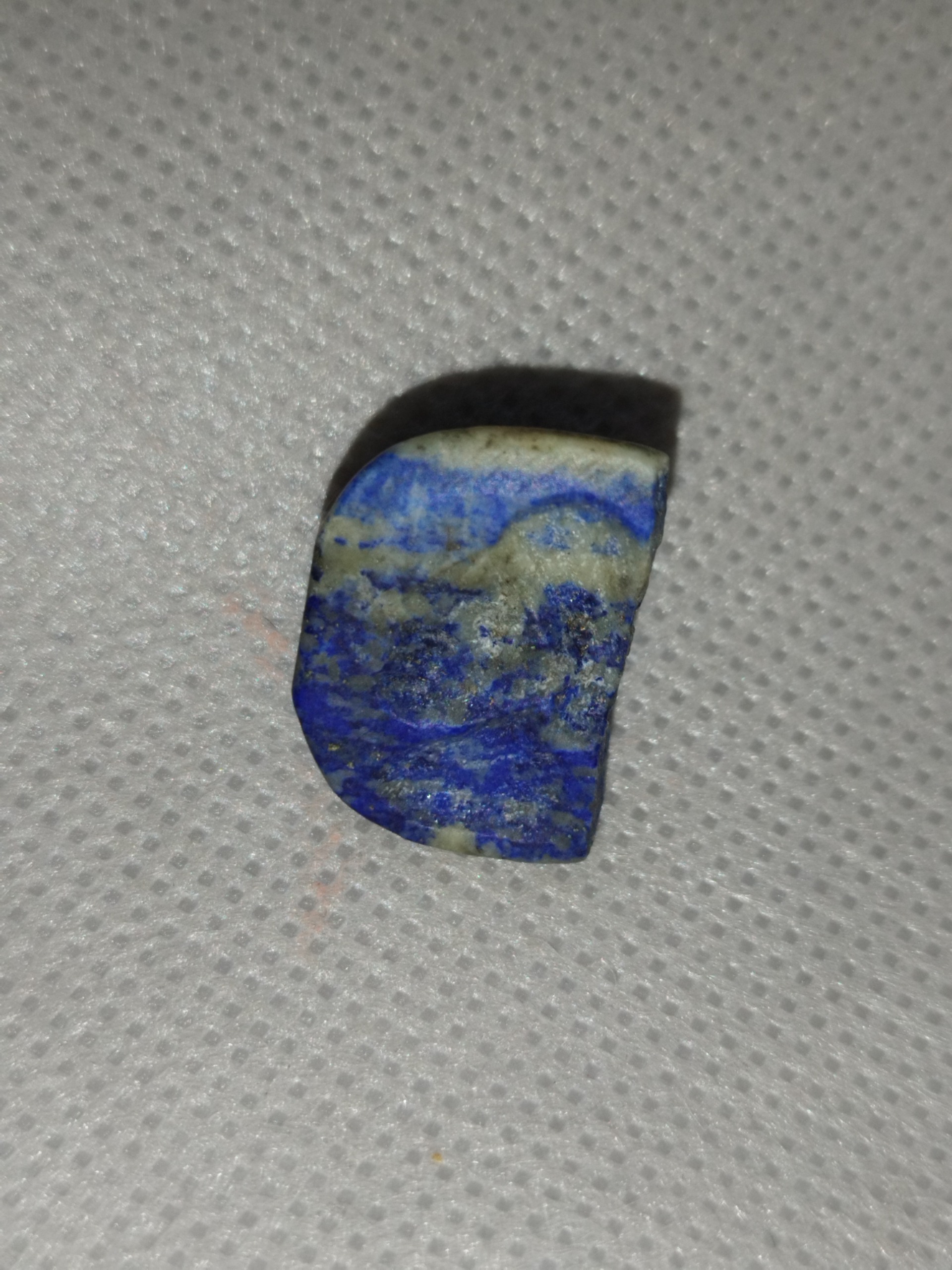 مهر لاجورد قدیمی نقش رخ تصویری برجسته