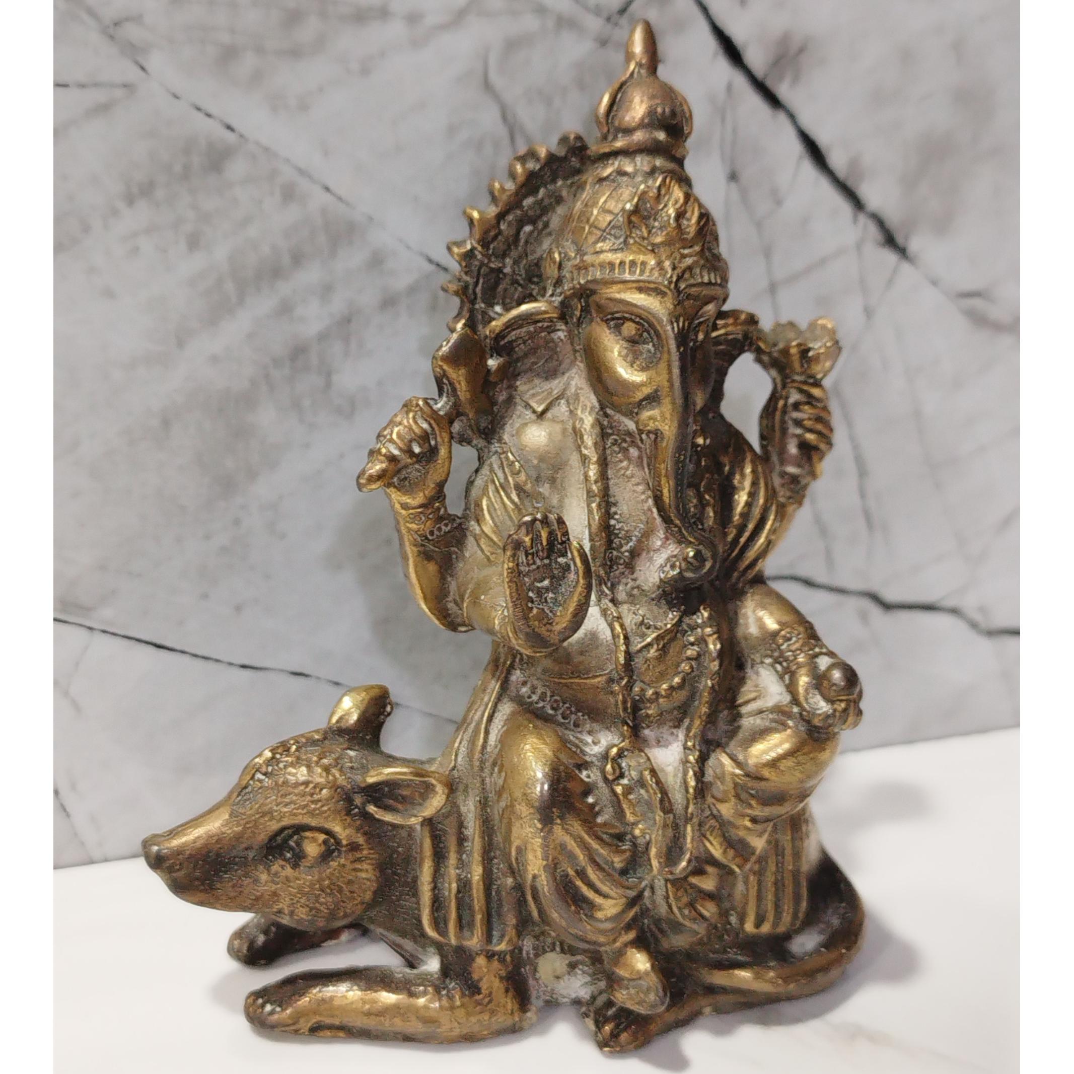 مجسمه الهه هندو گانشا طلاشور ،دستساز و قدیمی