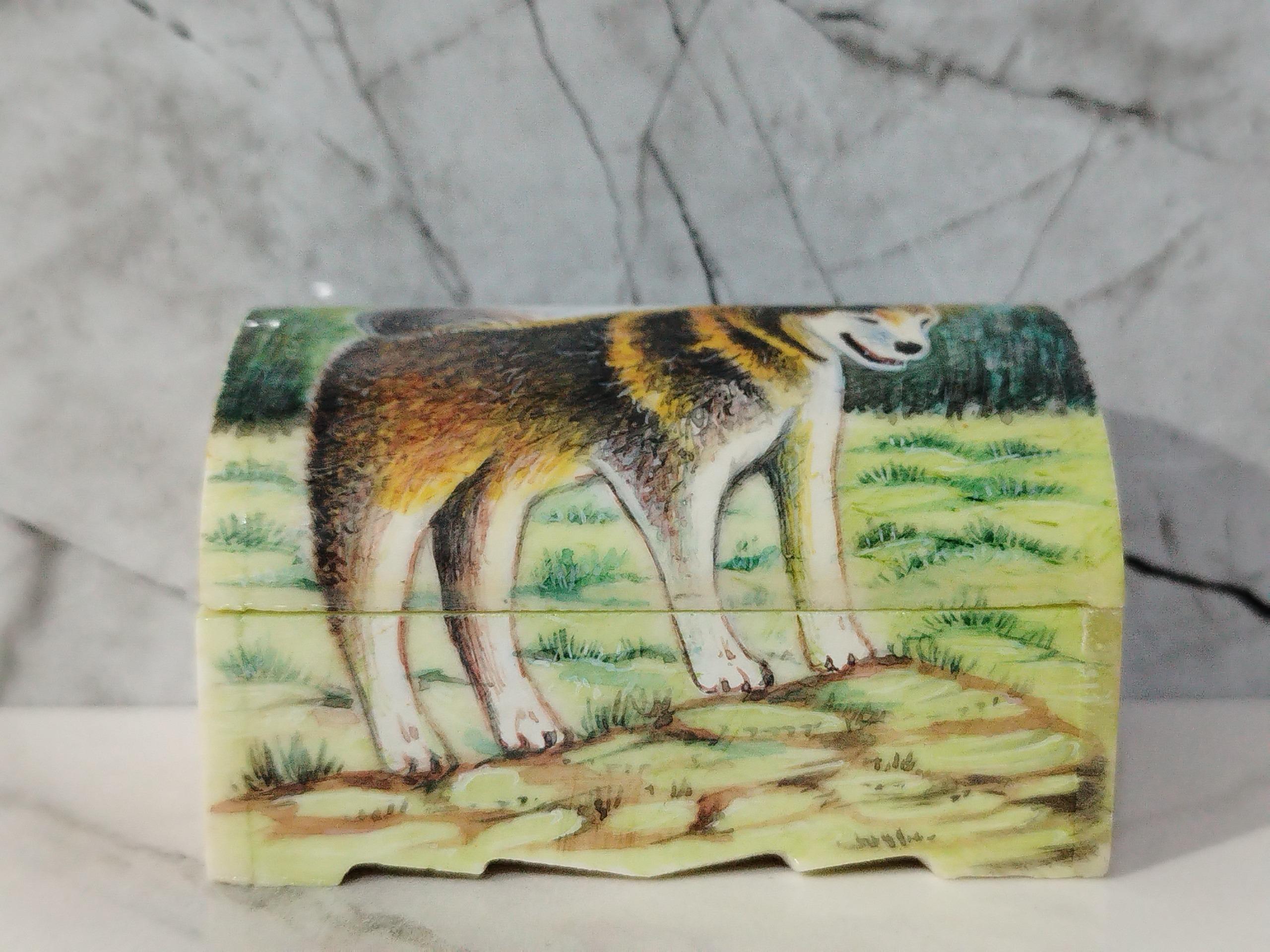 جعبه جواهرات و انگشتر تمام هنر دست روی استخوان