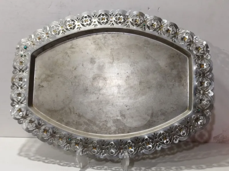 سینی برنجی قدیمی