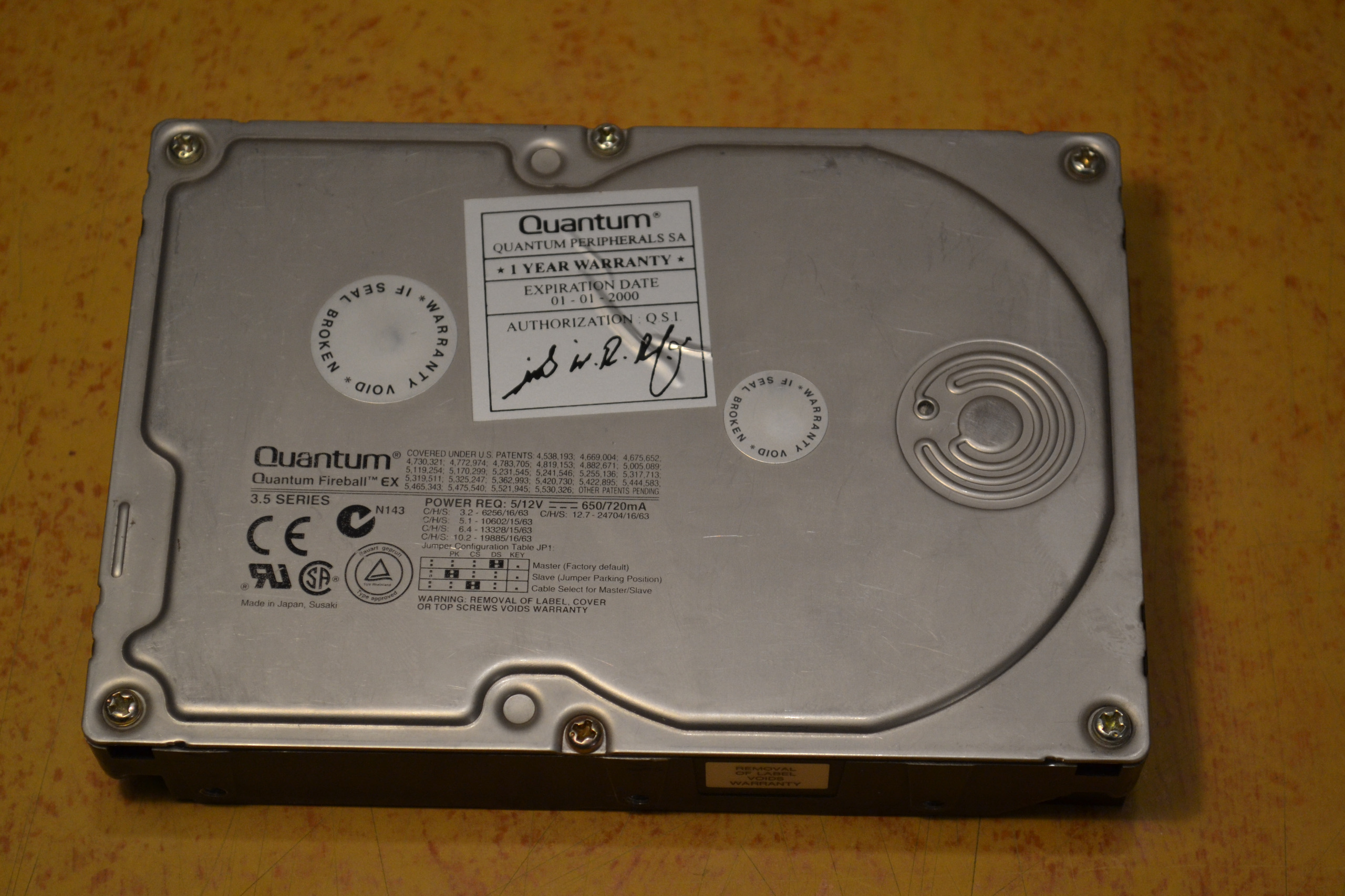 هارد دیسک 6,4 گیگابایت کوانتوم Quantum ساخت ژاپن