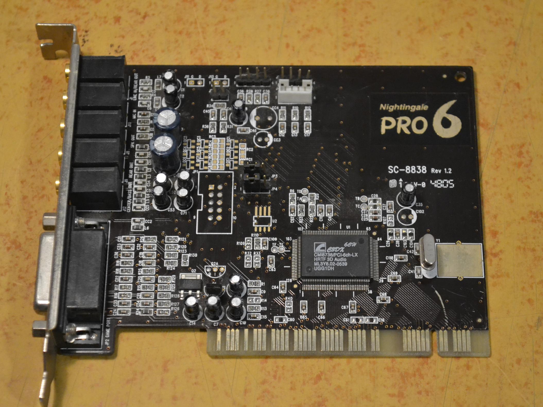 کارت صدا Zoltrix Nightingale PRO 6 قابل نصب WIN10