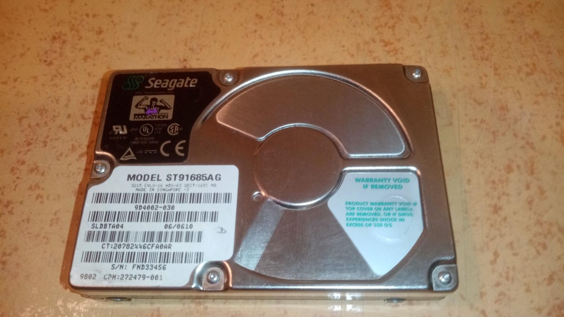 هارد کلکسیونی لپ تاپ 44 پین 2.5 اینچ 1.6G Seagate