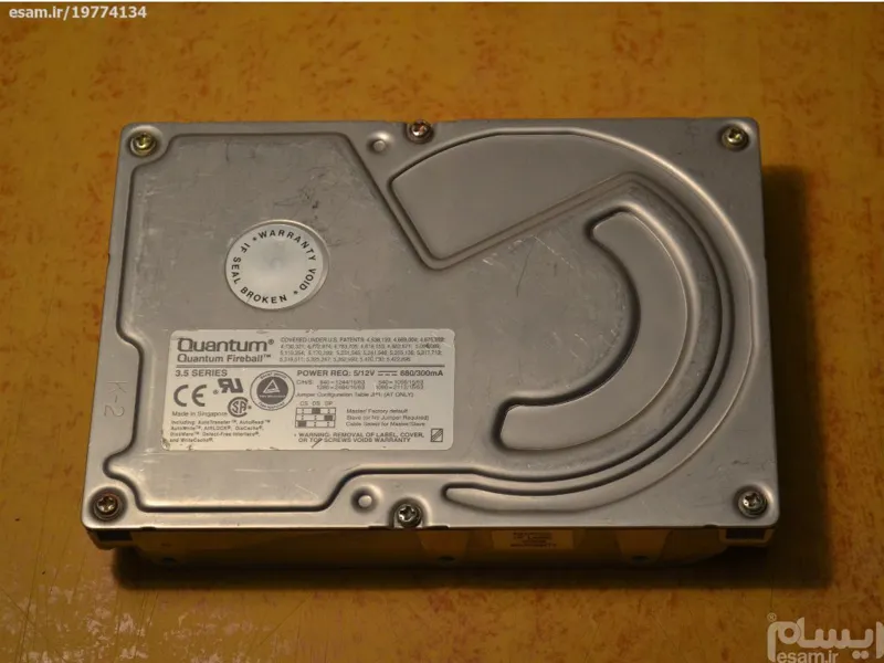 هارد 640 مگابایت کوانتوم ، ساخت سنگاپور