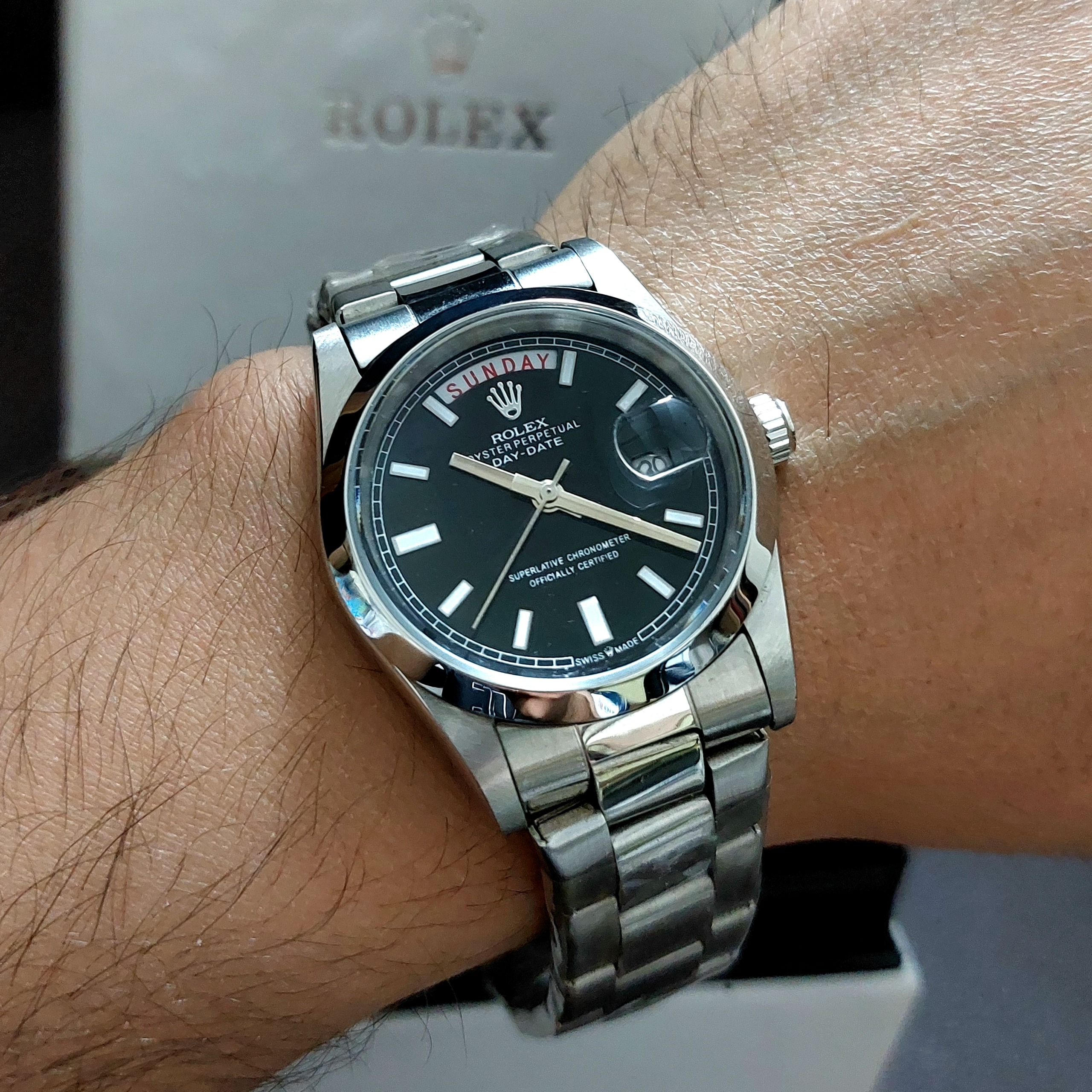 ROLEX ژاپن دوتقویم باکیفیت DAY DATE همراه جعبه