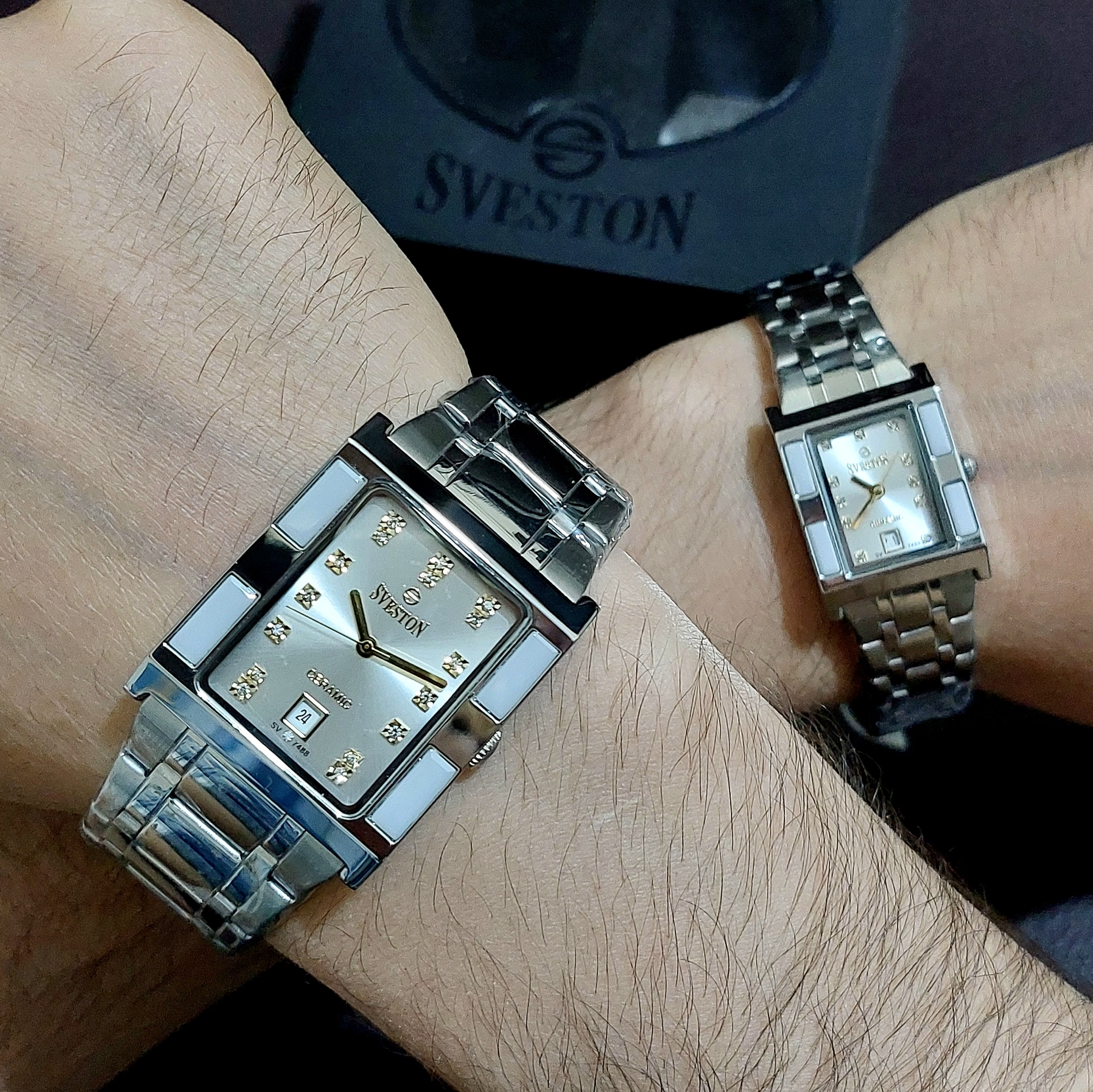 ست اورجینال SVESTON ژاپنی تقویم دار با جعبه اصلی