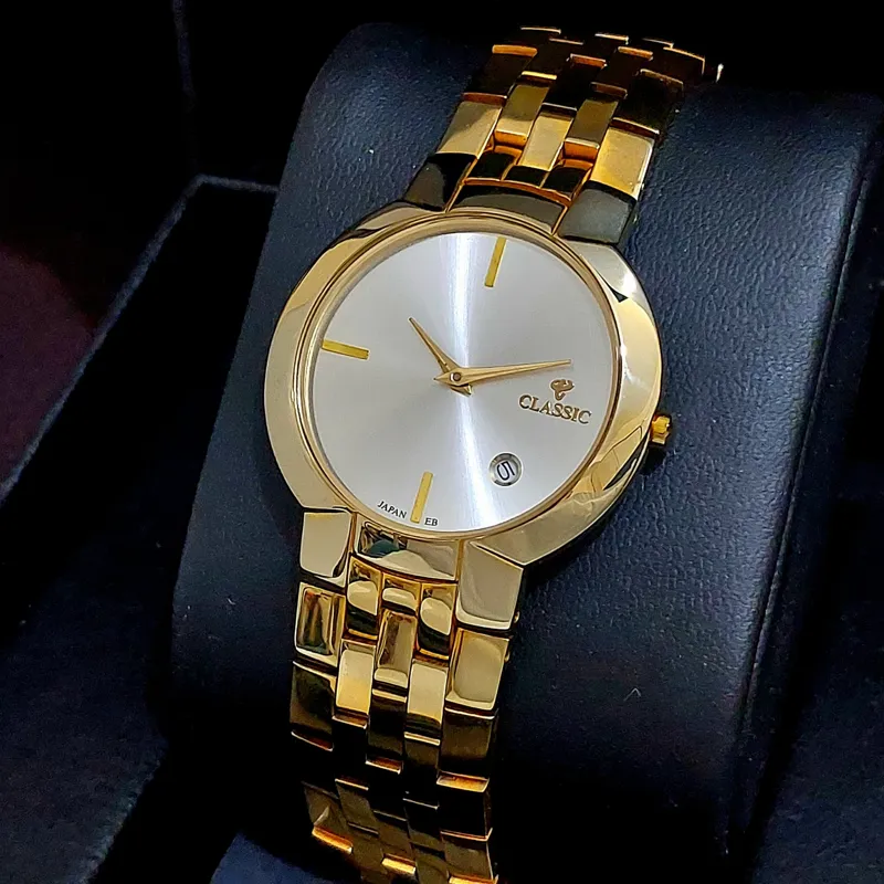 CLASSIC ژاپن اورجینال تمام استیل تقویم دار لاکچری
