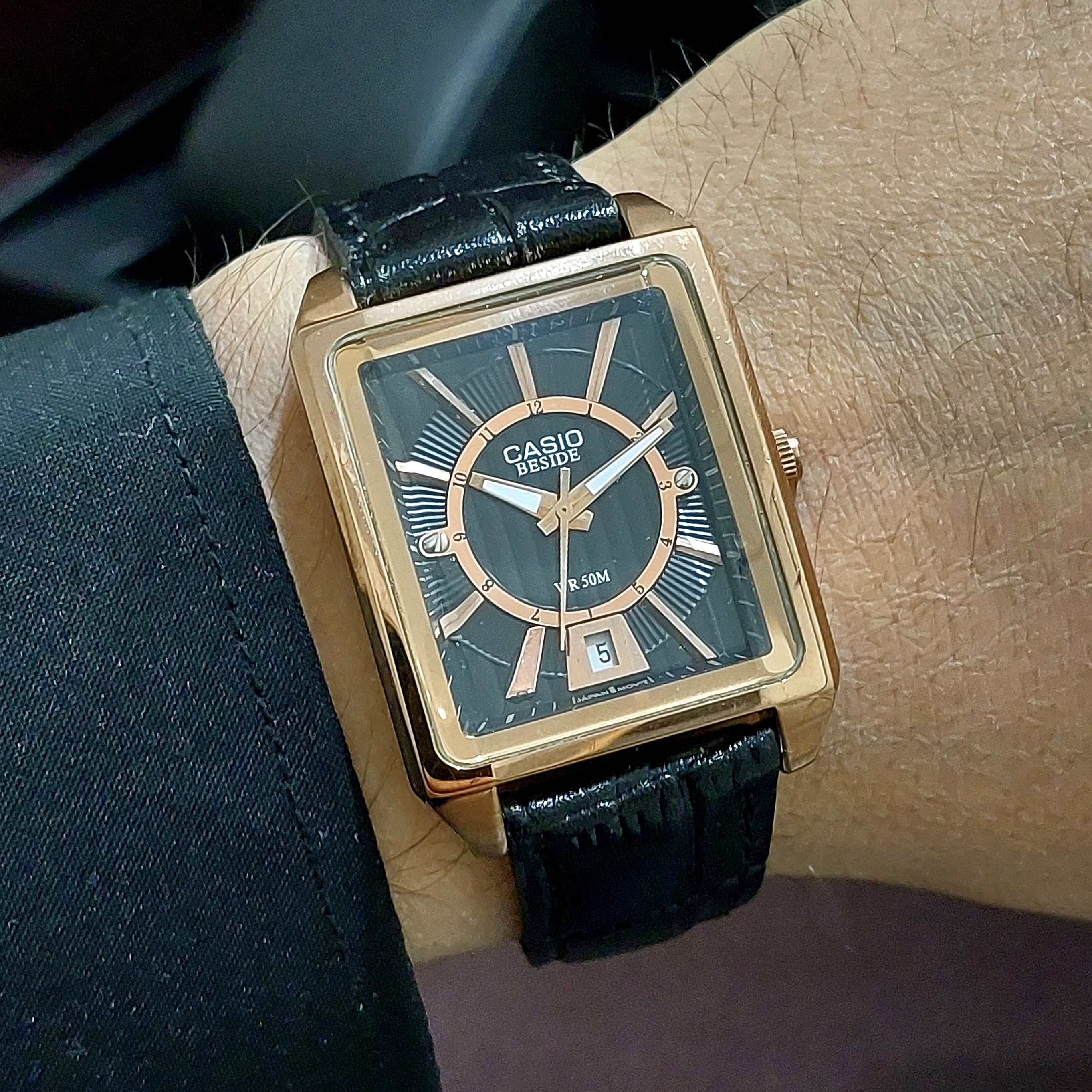 CASIO اصل کمیاب BESIDE تقویم دار کلاسیک و خاص