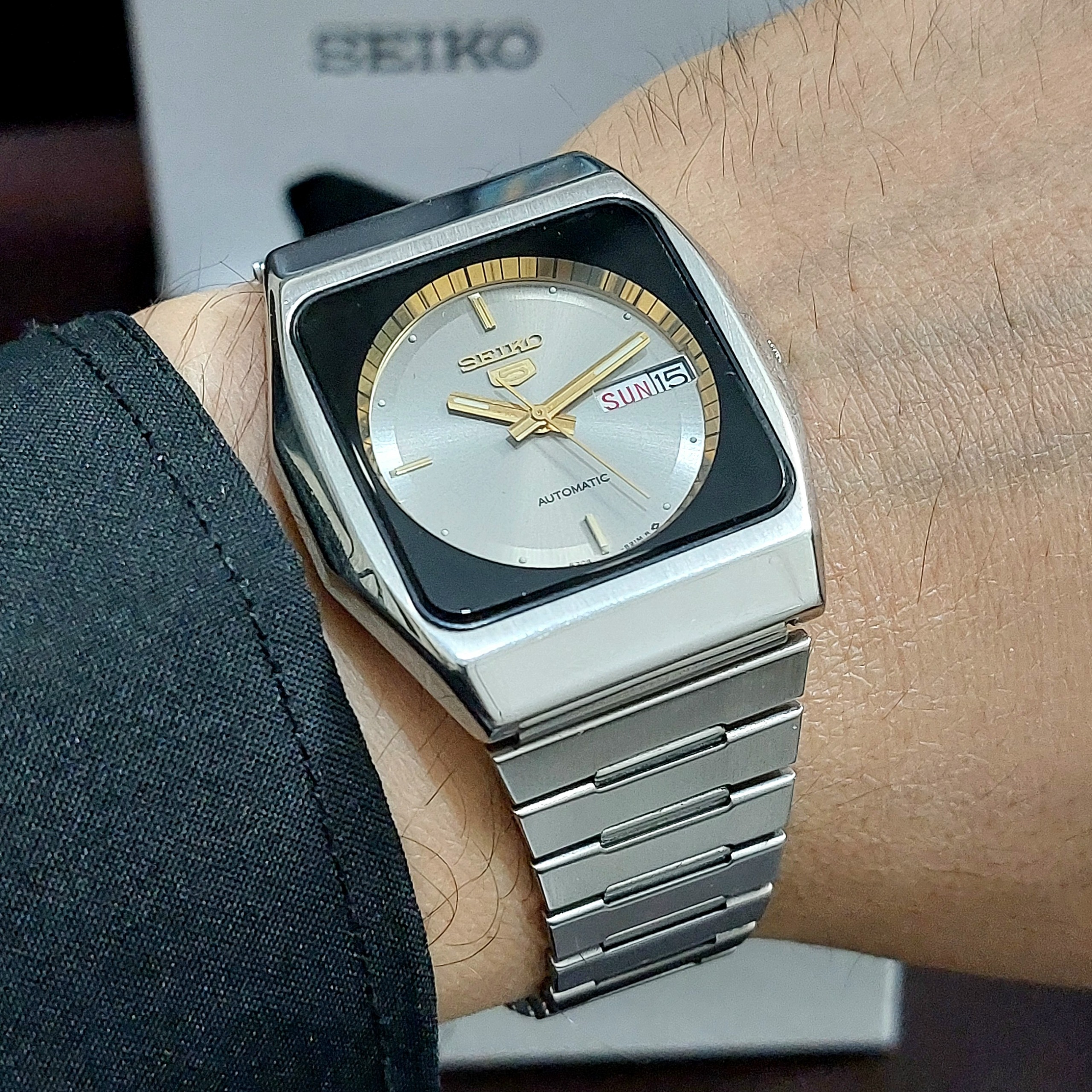 SEIKO اصل ژاپن اتوماتیک دوتقویم با جعبه آرم دار
