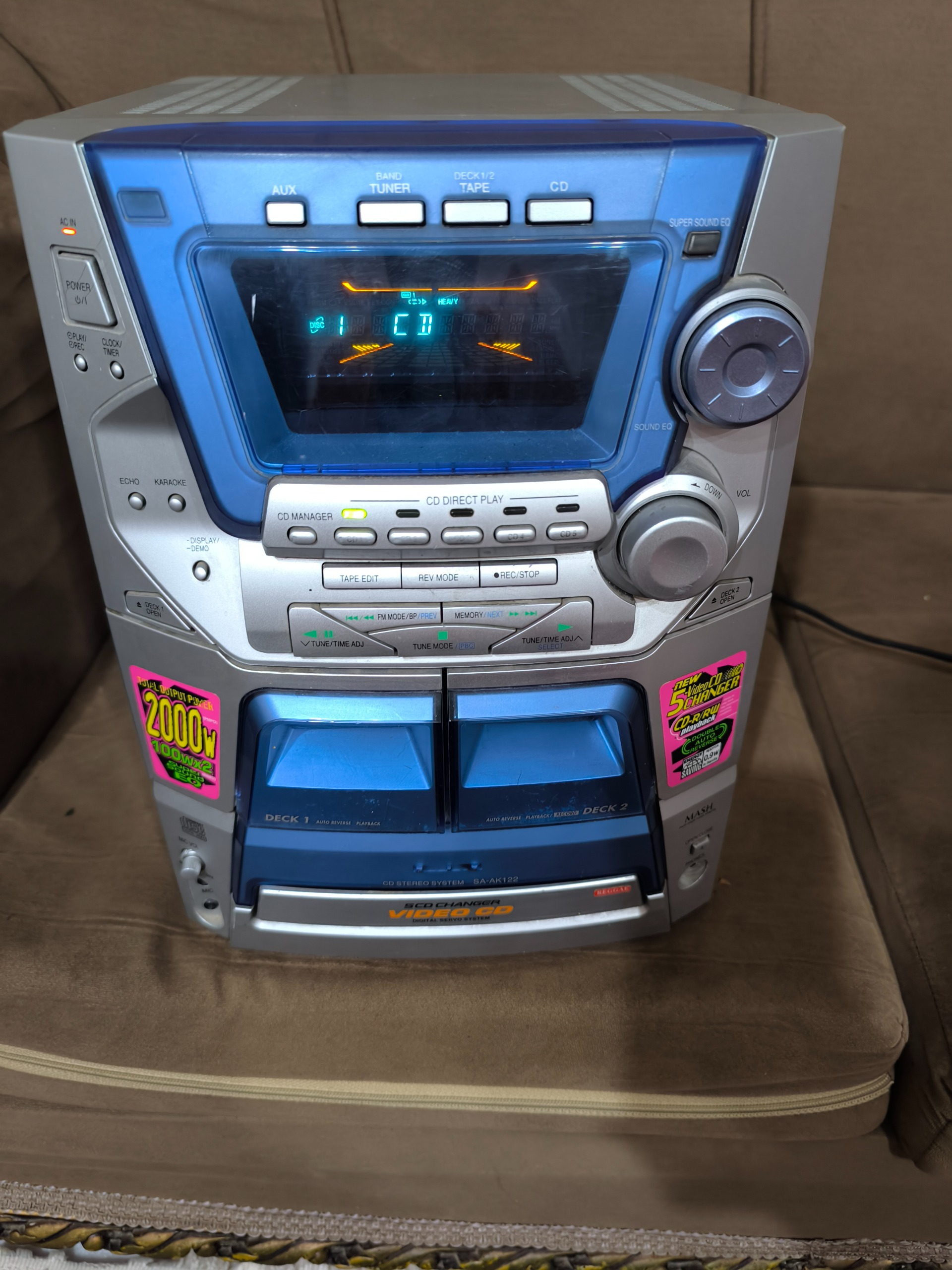 ضبط پاناسونیک تمیز 2000وات