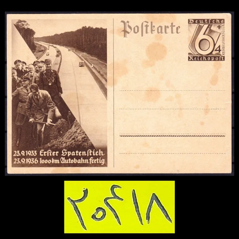 کارت پستال کلاسیک پیشوای رایش هیتلر 1936
