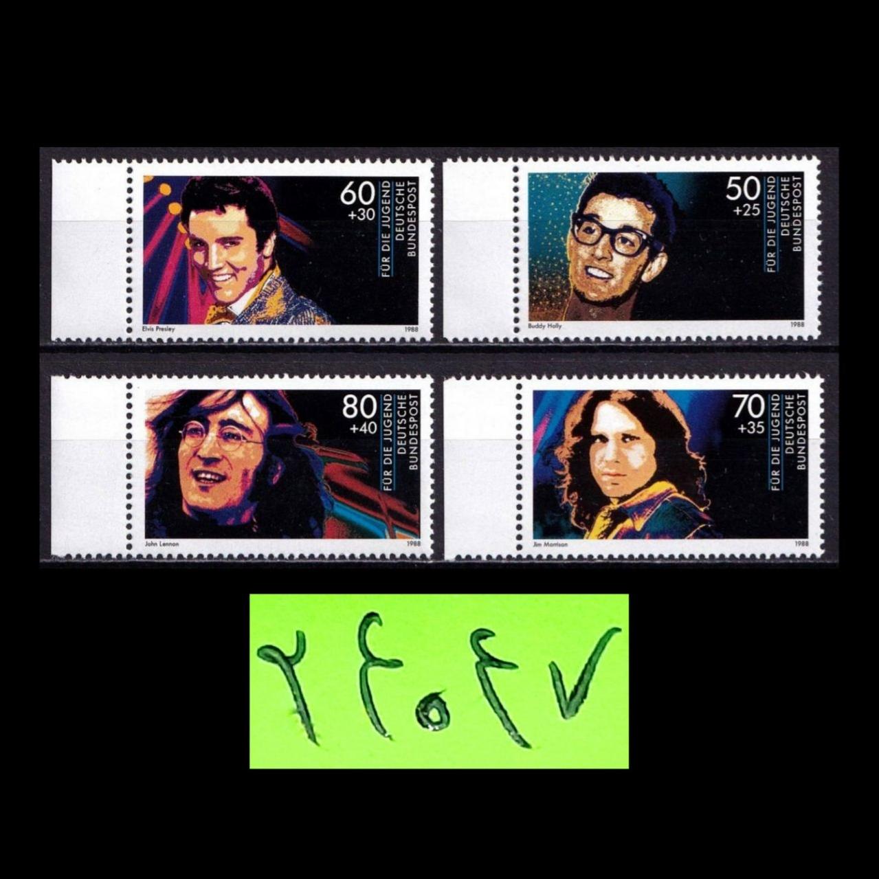الویس پریسلی،سری تمبر موسیقی،المان غربی 1988
