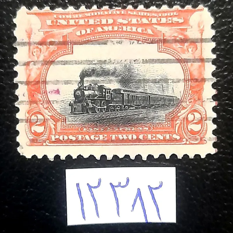 تمبر کلاسیک ارزشمند امریکا 1901 express،روشن