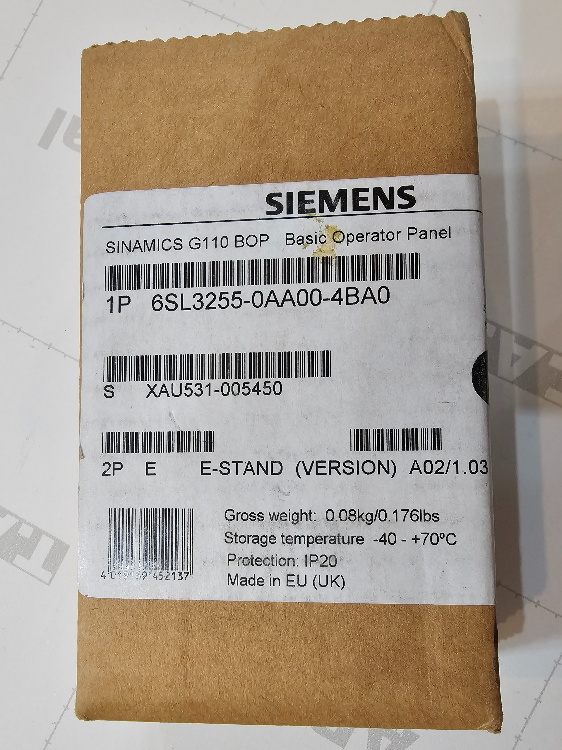 BOP اپراتور پانل اینورتر زیمنس سری SINAMICS G110