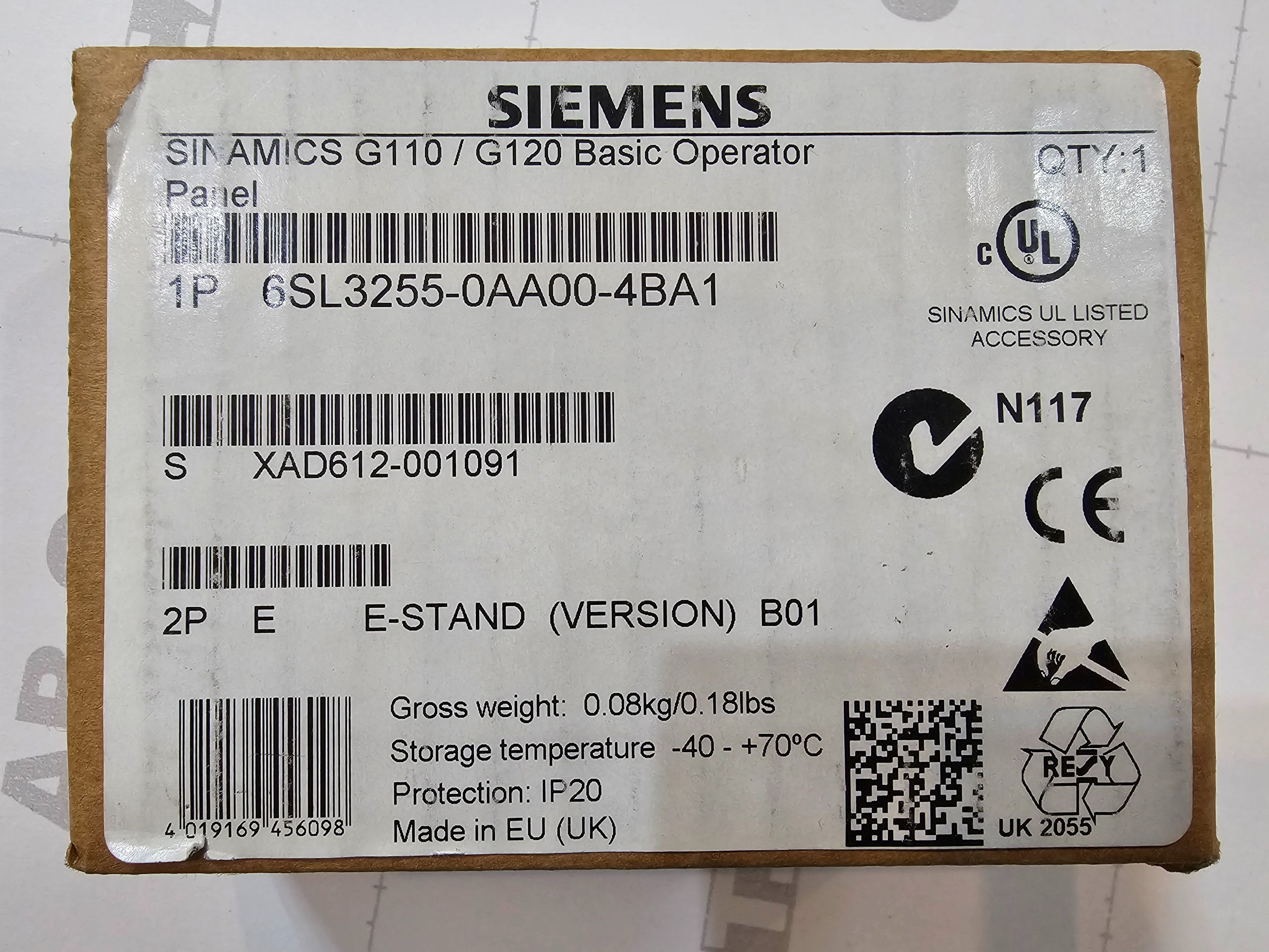 BOP اپراتور پانل اینورتر زیمنس SINAMICS G110/G120