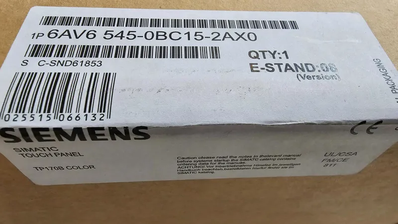 تاچ پانل زیمنس TP170B COLOR 6AV6545-0BC15-2AX0