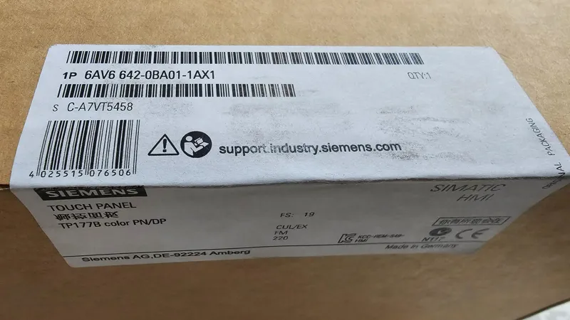 پانل زیمنس TP177B COLOR PN/DP 6AV6642-0BA01-1AX1