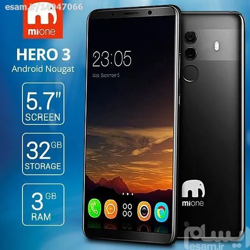 گوشی موبایل Mione Hero 3