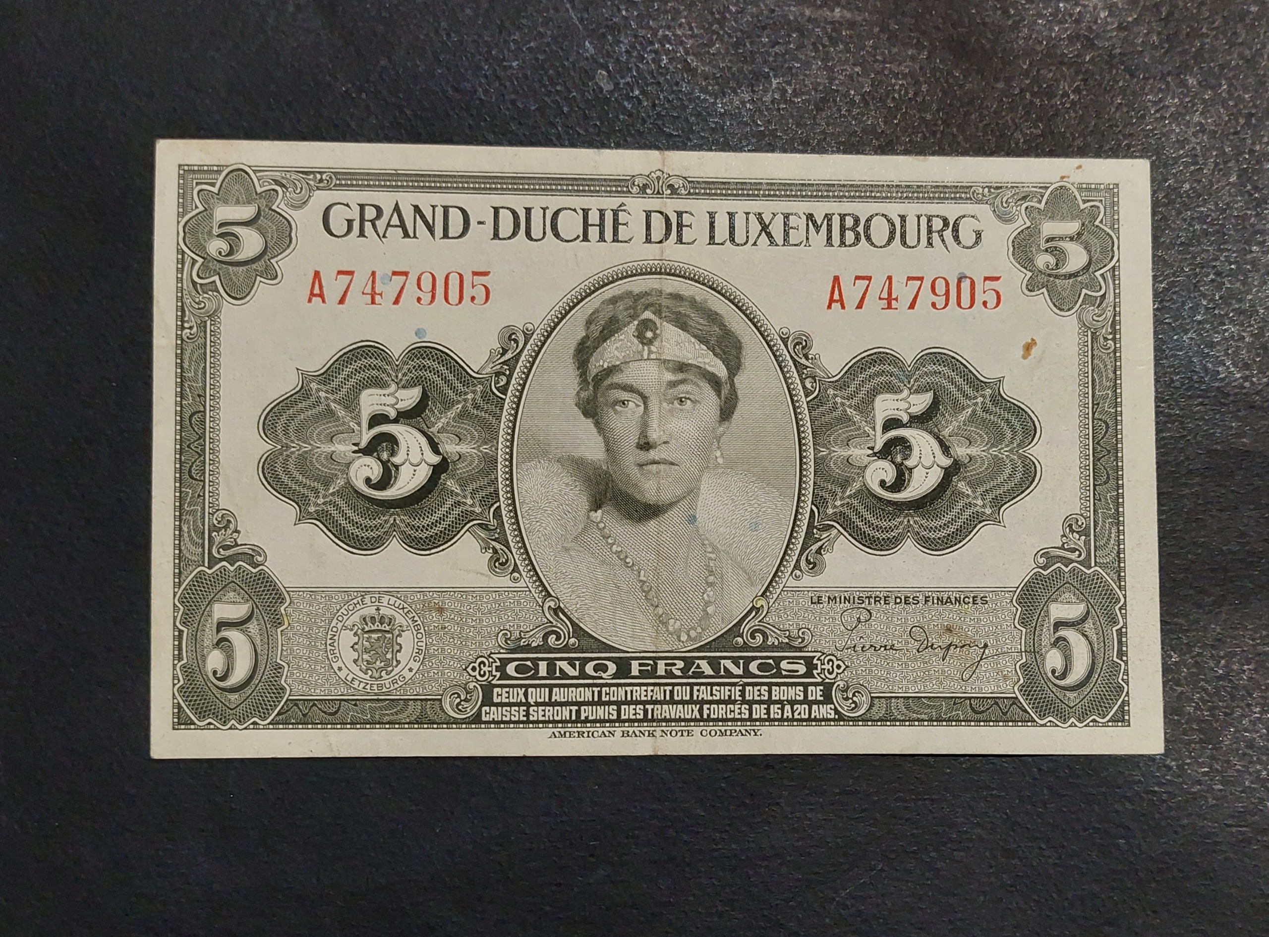 5 فرانک لوکزامبورگ