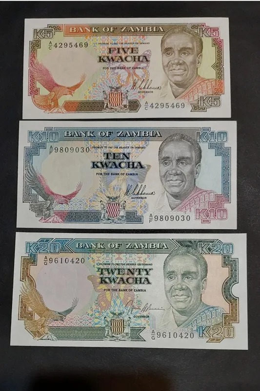 3 عدد اسکناس زامبیا